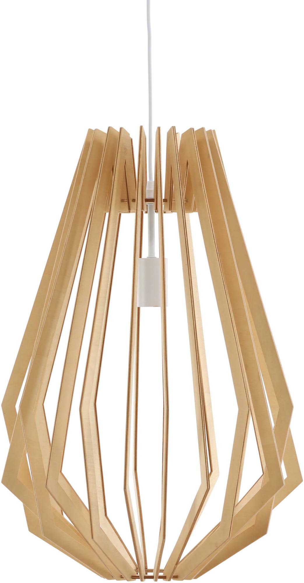 Die Spider Pendelleuchte von Venture Home: Elegantes Design aus Holz und PVC, ideal für Esstische, in verschiedenen Farben erhältlich.