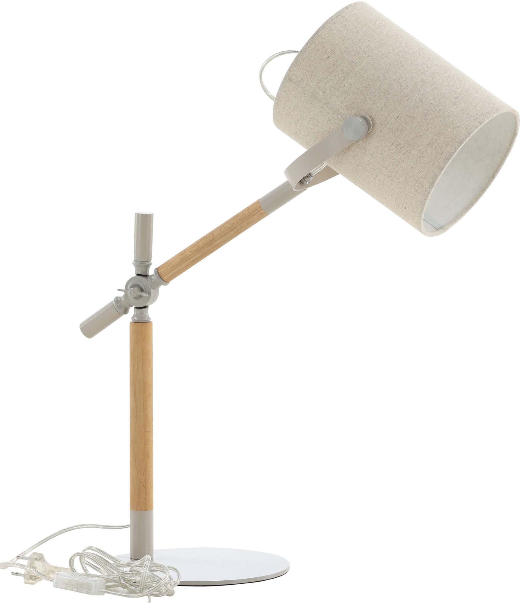 Moderne Dennis Tischleuchte von Venture Home in stilvollem Beige.