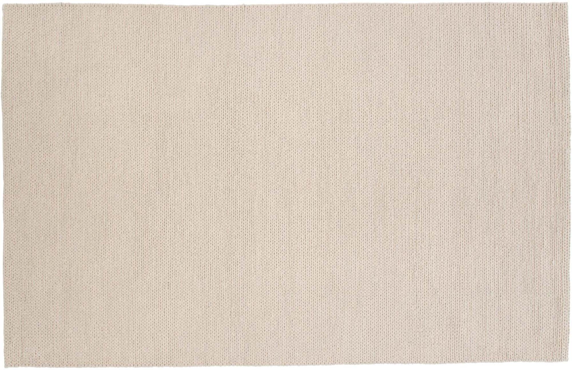 Entdecken Sie die exquisite Marta Wollmatte von Venture Home – ein handgewebter Teppich in stilvollem Knochenweiß, der Komfort und Eleganz vereint.