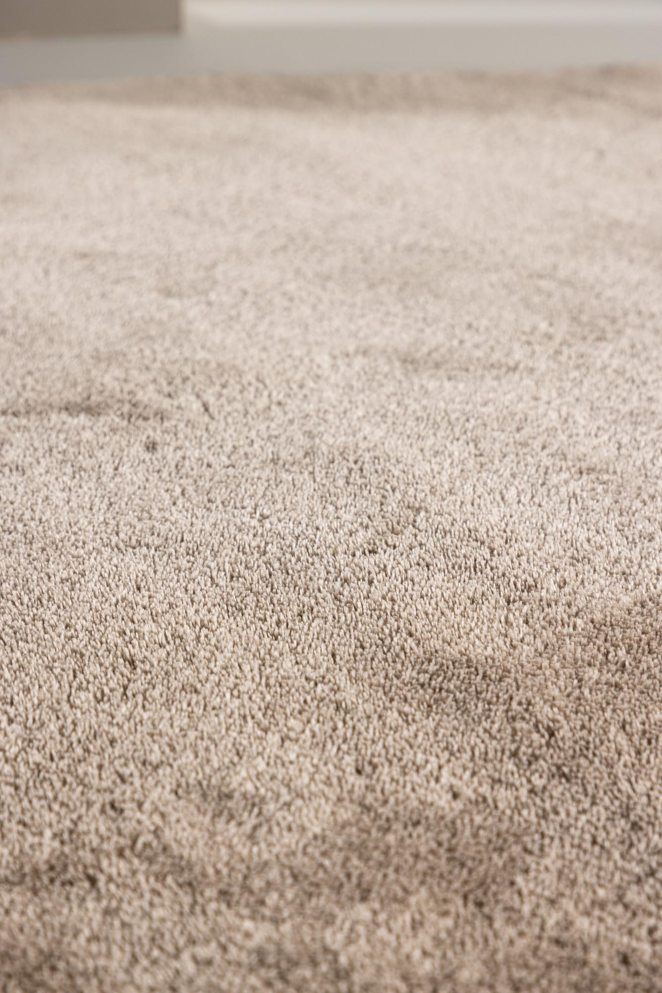 Eleganter runder Teppich in sanften Beigetönen von Venture Home. Ideal für einladende Wohnräume und pflegeleicht dank hochwertigem Polyester.