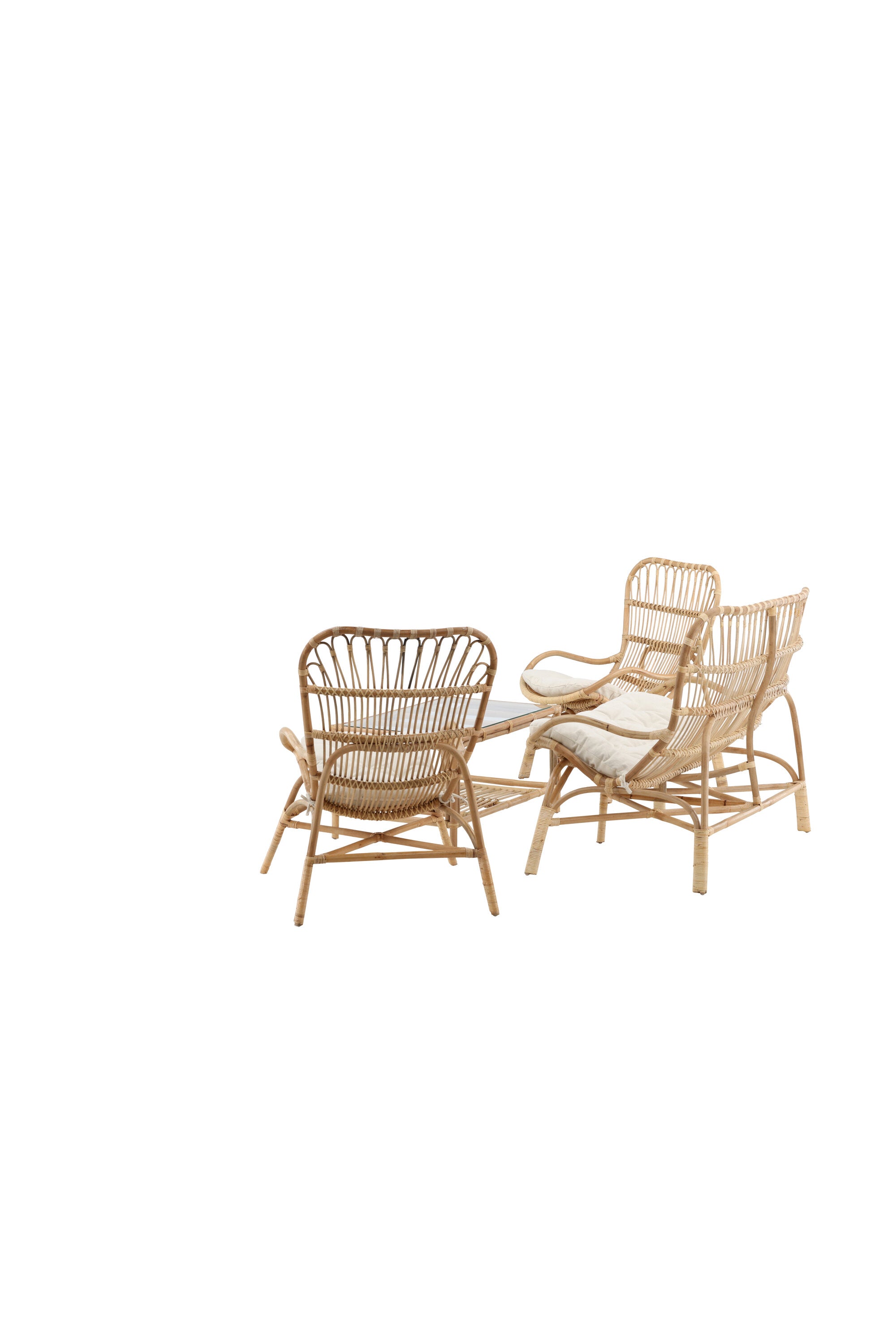 Ella Sofa Outdoorset 90cm in Cremefarben präsentiert im Onlineshop von KAQTU Design AG. Loungeset ist von Venture Home