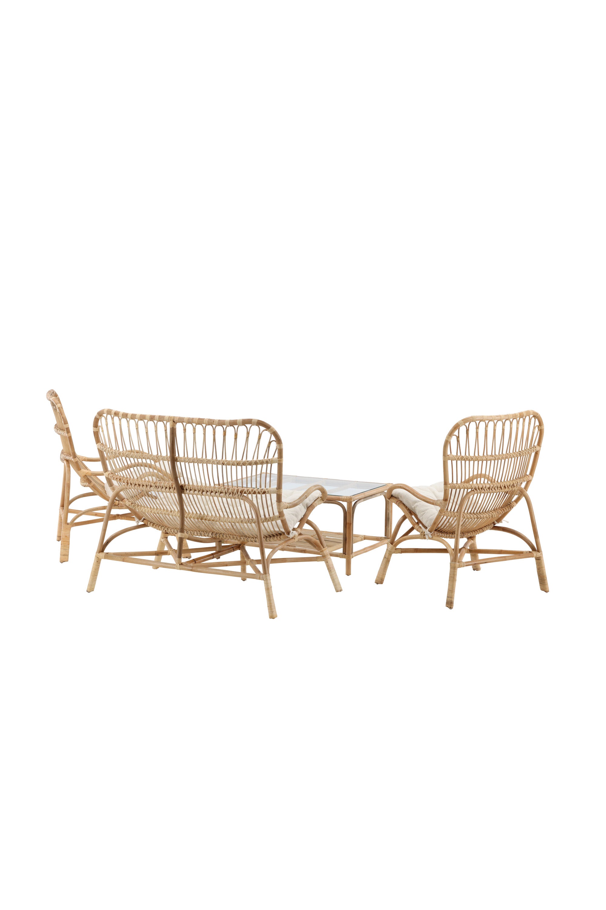 Ella Sofa Outdoorset 90cm in Cremefarben präsentiert im Onlineshop von KAQTU Design AG. Loungeset ist von Venture Home
