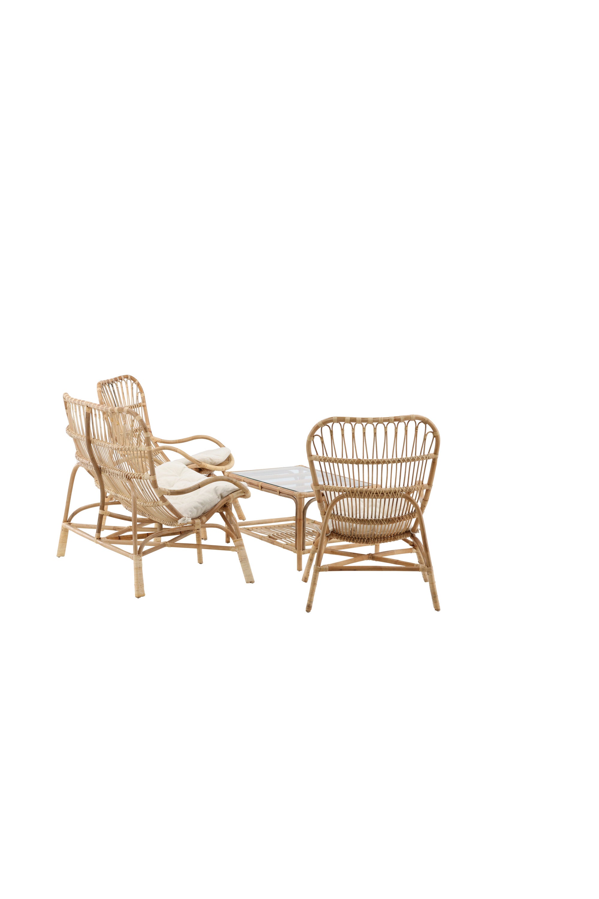 Ella Sofa Outdoorset 90cm in Cremefarben präsentiert im Onlineshop von KAQTU Design AG. Loungeset ist von Venture Home