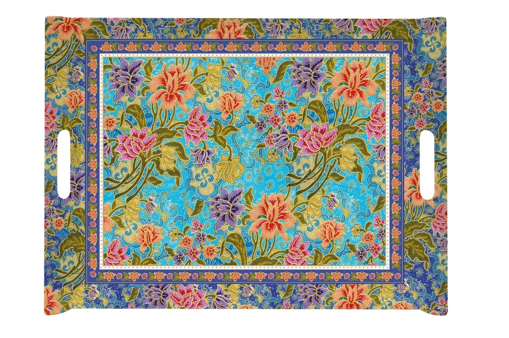 Entdecken Sie das Art Around the World Batik Tablett von Easy Life (52x37 cm) – robust, spülmaschinenfest und ideal für jeden Anlass!