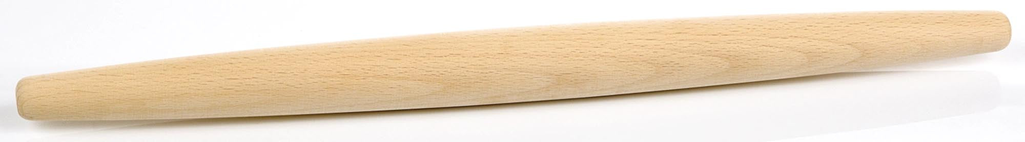 Hochwertiges Wallholz konisch aus Buche (50x4.5 cm) von Bérard. Ideal zum Ausrollen von Teig für Pizza, Plätzchen und Torten. Robuste, rutschfeste Oberfläche.