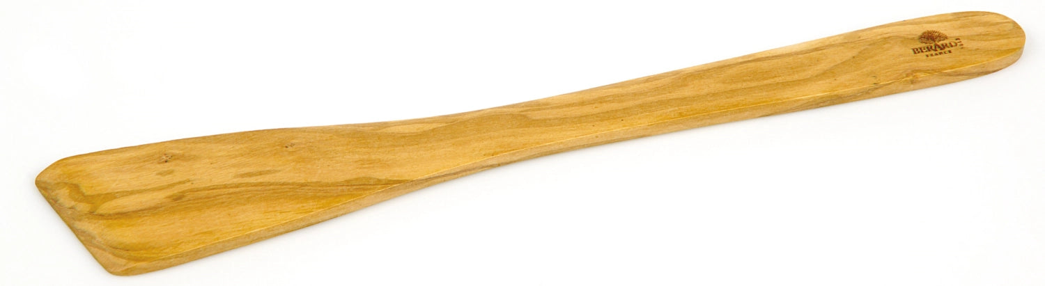 Entdecken Sie den 30 cm Spachtel aus Olivenholz von Bérard – langlebig, schonend zu Antihaftbeschichtungen und ein stilvoller Küchenhelfer.