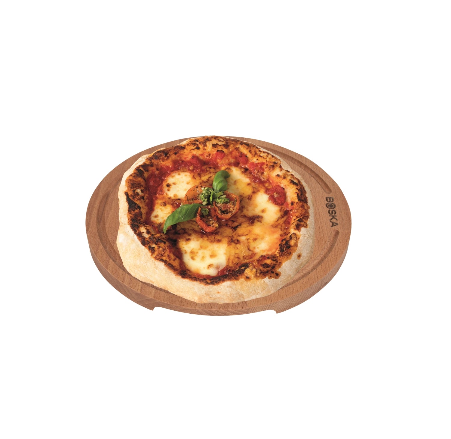 Pizzabrett Amigo S von Boska, Ø24xH1.5cm, ideal für das Servieren von Pizza, aus hochwertigem Material, robust und stilvoll.