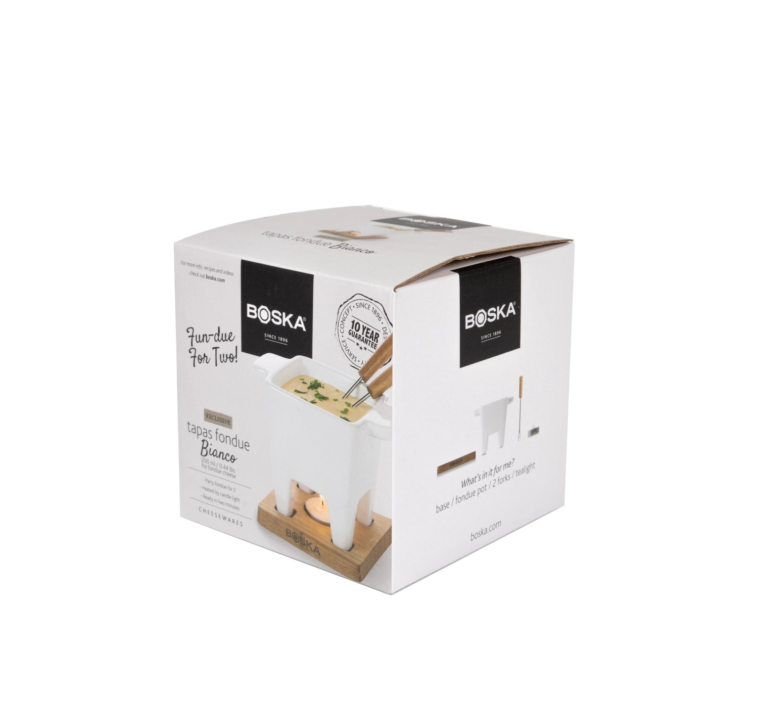 Entdecken Sie das Tapas Fondue Bianco (200ml) von Boska – perfekt für gesellige Abende und köstliche Tapas-Genüsse.