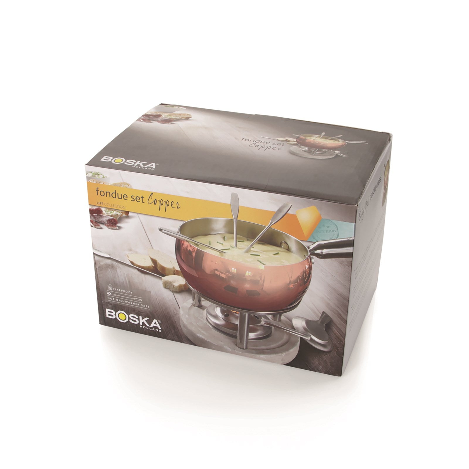 Boska Kupfer-Fondue-Set 1.7L: Perfekt für kulinarische Erlebnisse.