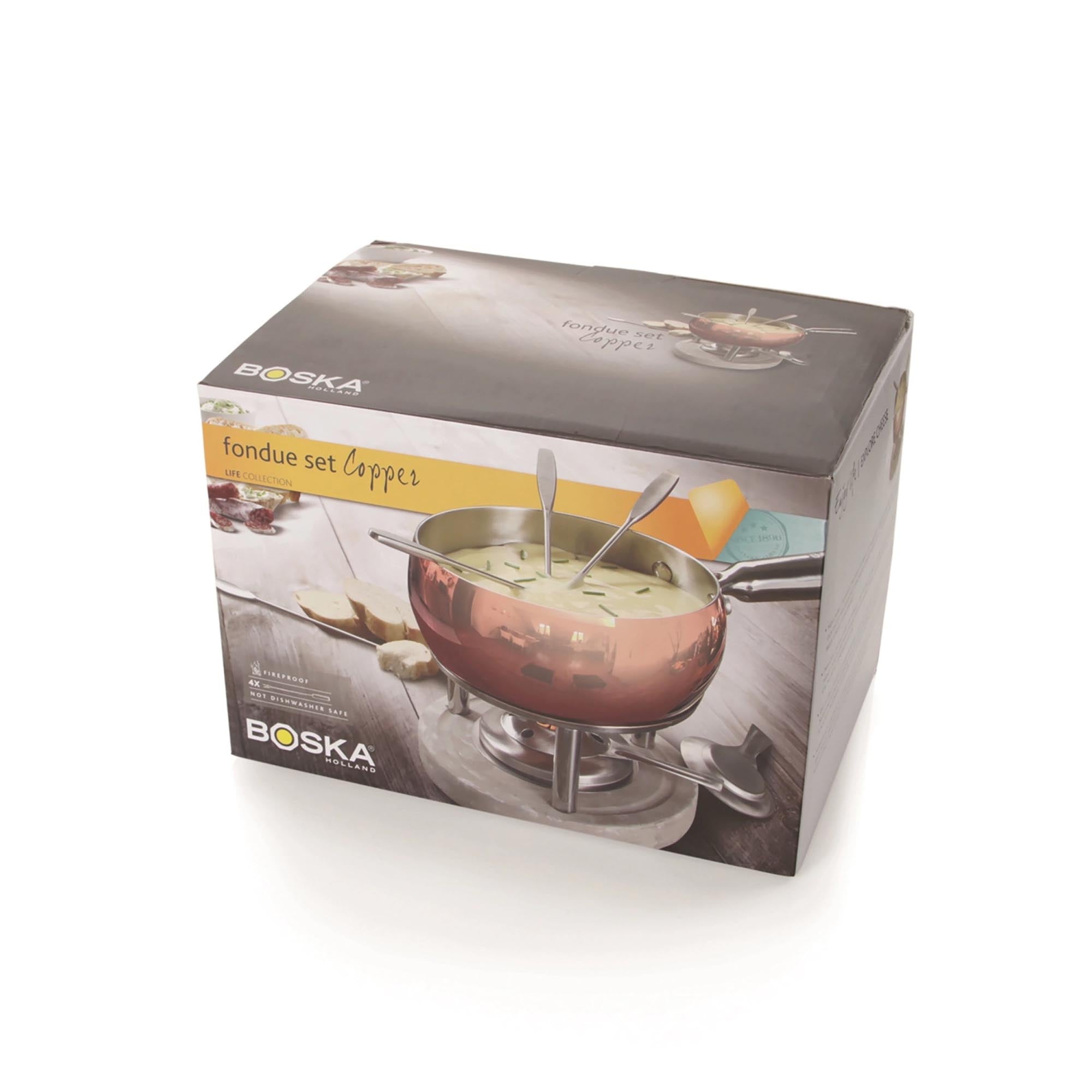 Boska Kupfer-Fondue-Set 1.7L: Stilvoll geniessen mit Qualität.