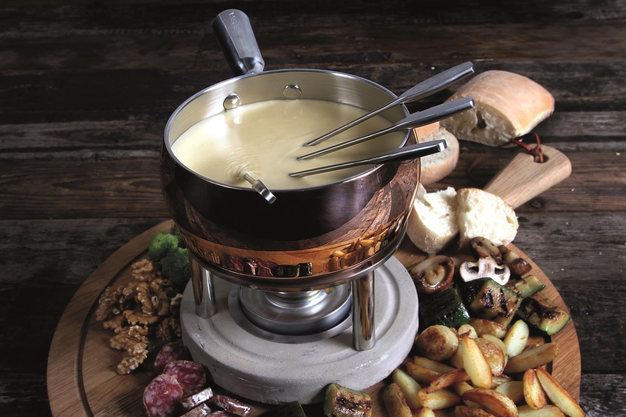 Entdecken Sie das elegante Fondue-Set aus Kupfer von Boska (1.7L) – ideal für gesellige Abende und unvergessliche Geschmackserlebnisse.