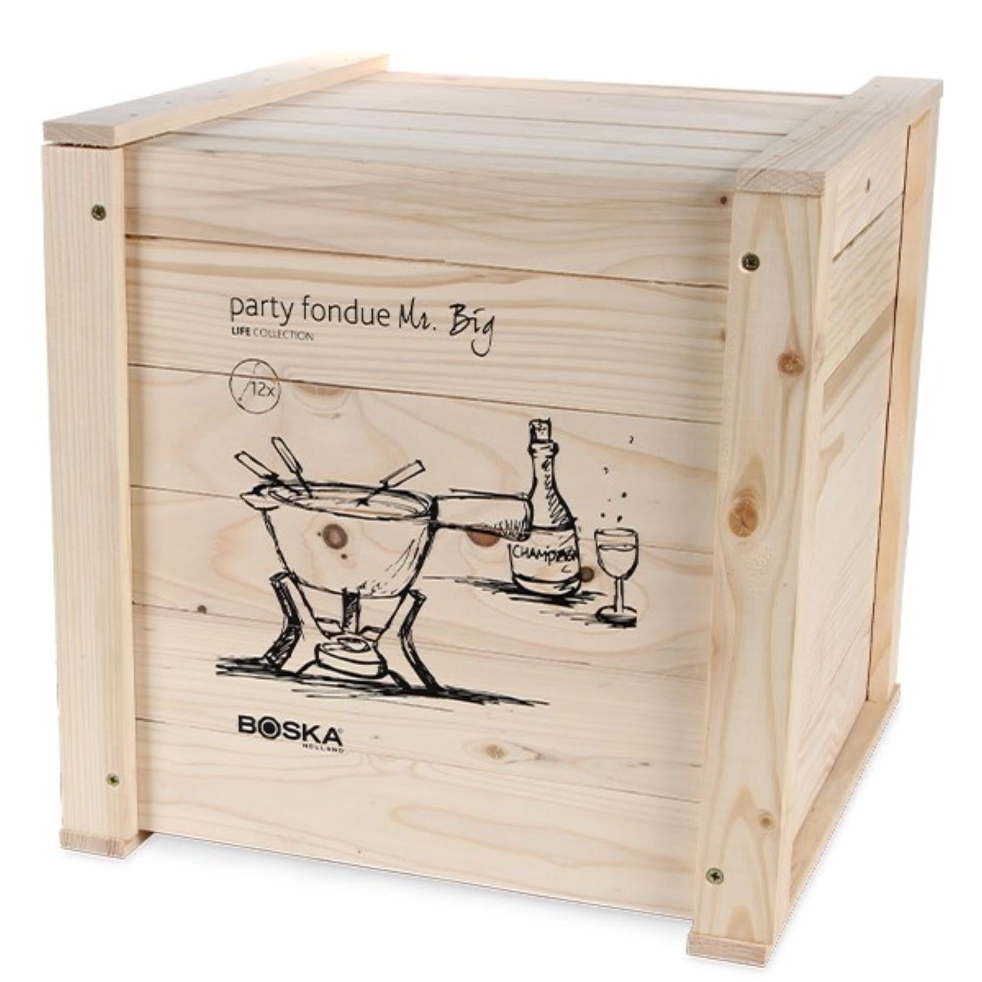 Entdecken Sie das Party Fondue Mr. Big 6.5lt von Boska – perfekt für unvergessliche Abende voller Genuss und Geselligkeit!