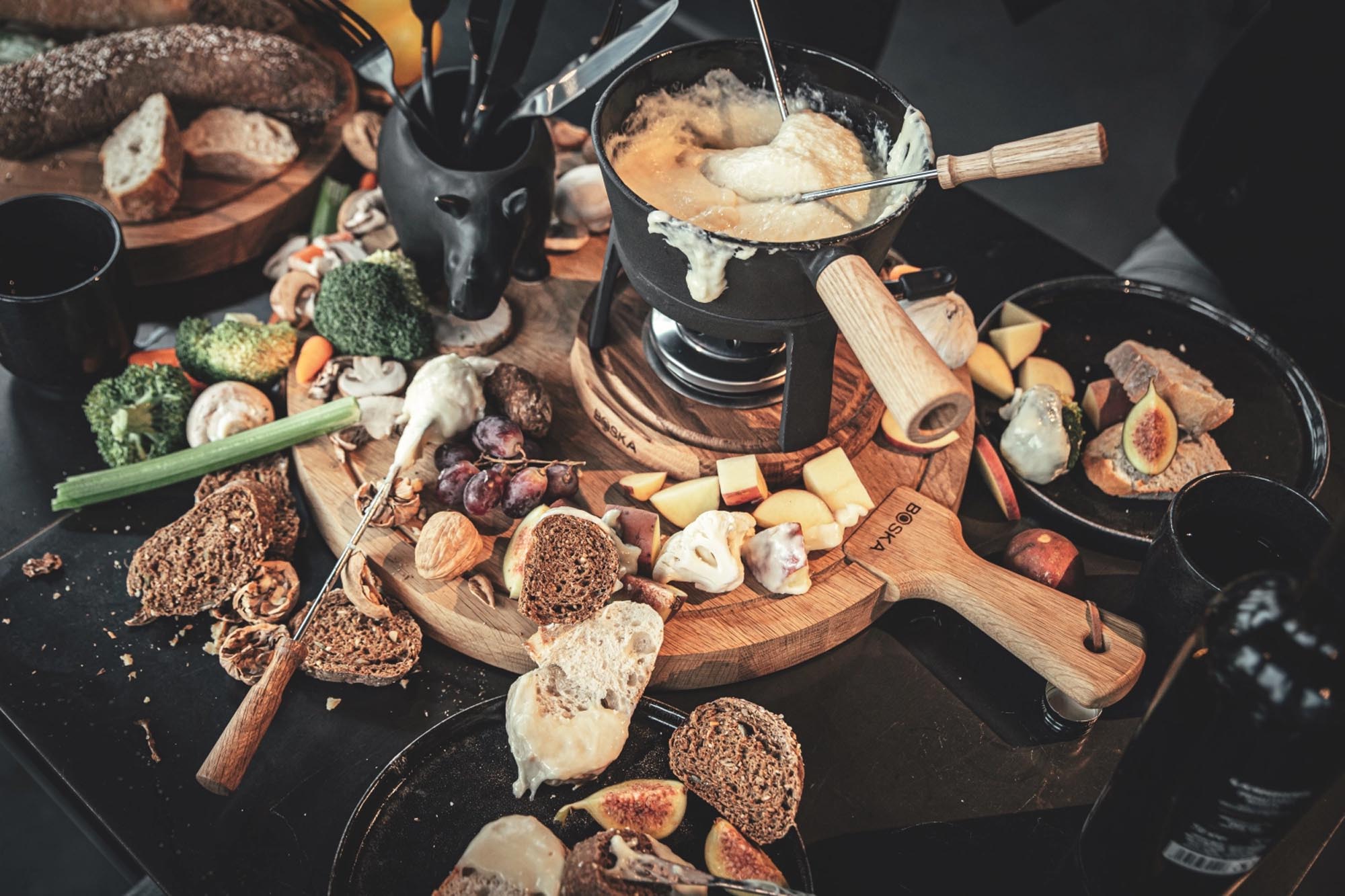 Entdecken Sie das stilvolle Fondue-Set Pro 1.2lt von Boska – perfekt für gesellige Abende und unvergessliche Genussmomente.