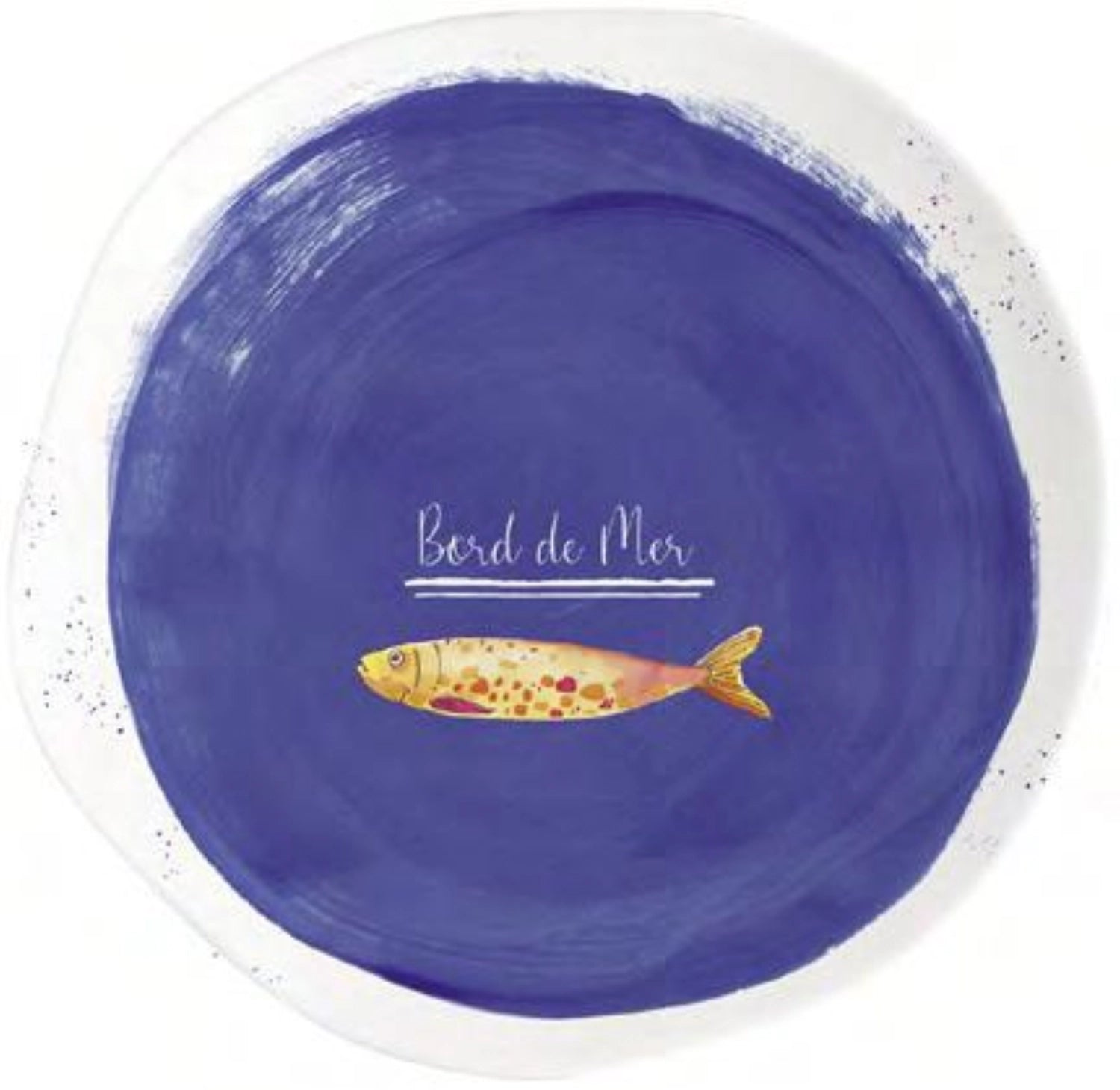 Blauer Bord de Mer Dessertteller D21 von Easy Life, stilvoll und elegant, ideal für Desserts und süße Köstlichkeiten bei festlichen Anlässen.