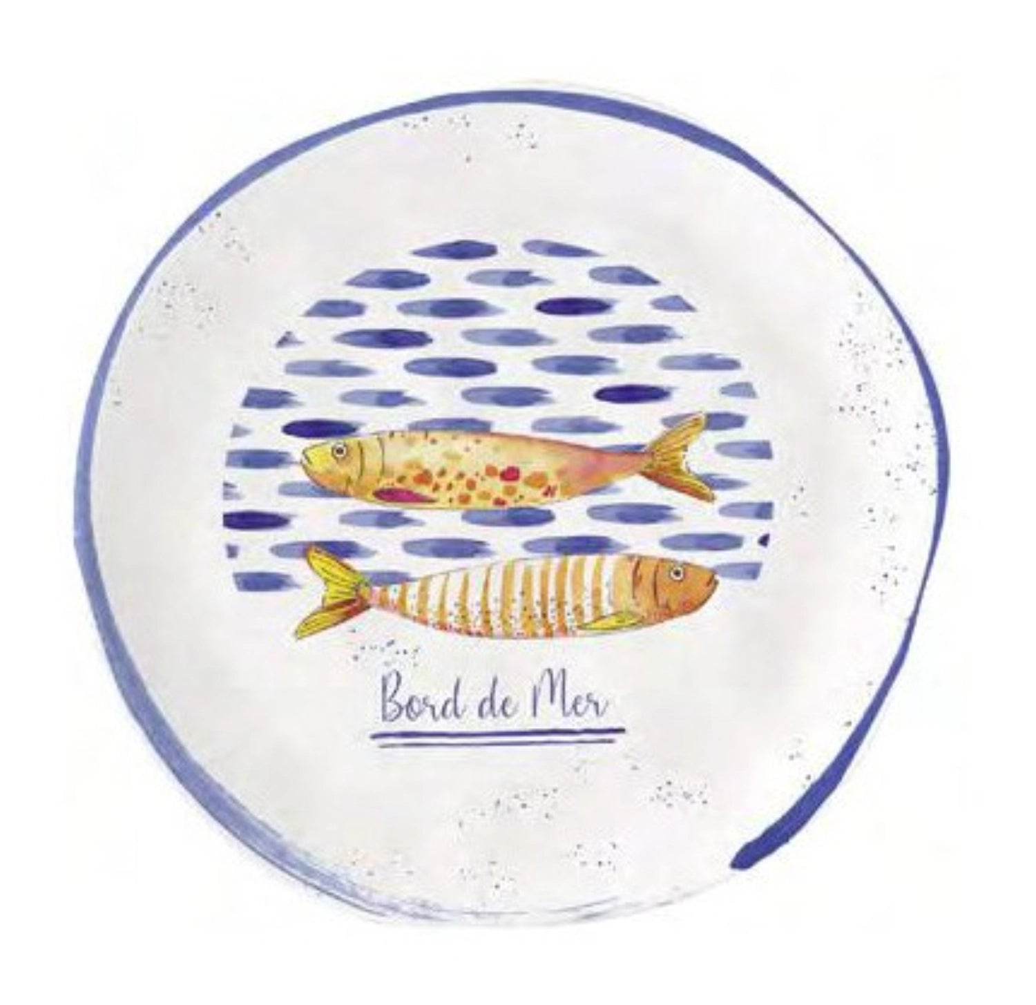 Eleganter Bord de Mer Tapasteller mit einem Durchmesser von 16 cm, perfekt für stilvolle Tapas-Präsentationen und maritime Tischdekoration.