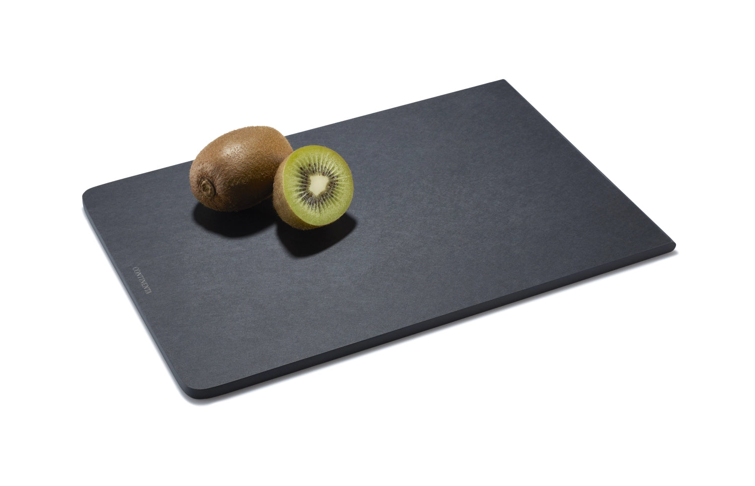 Schwarzes Duracore Schneidebrett von Continenta, 29.5x20x0.7cm, perfekt für präzises Schneiden und ansprechende Präsentation in der Küche.