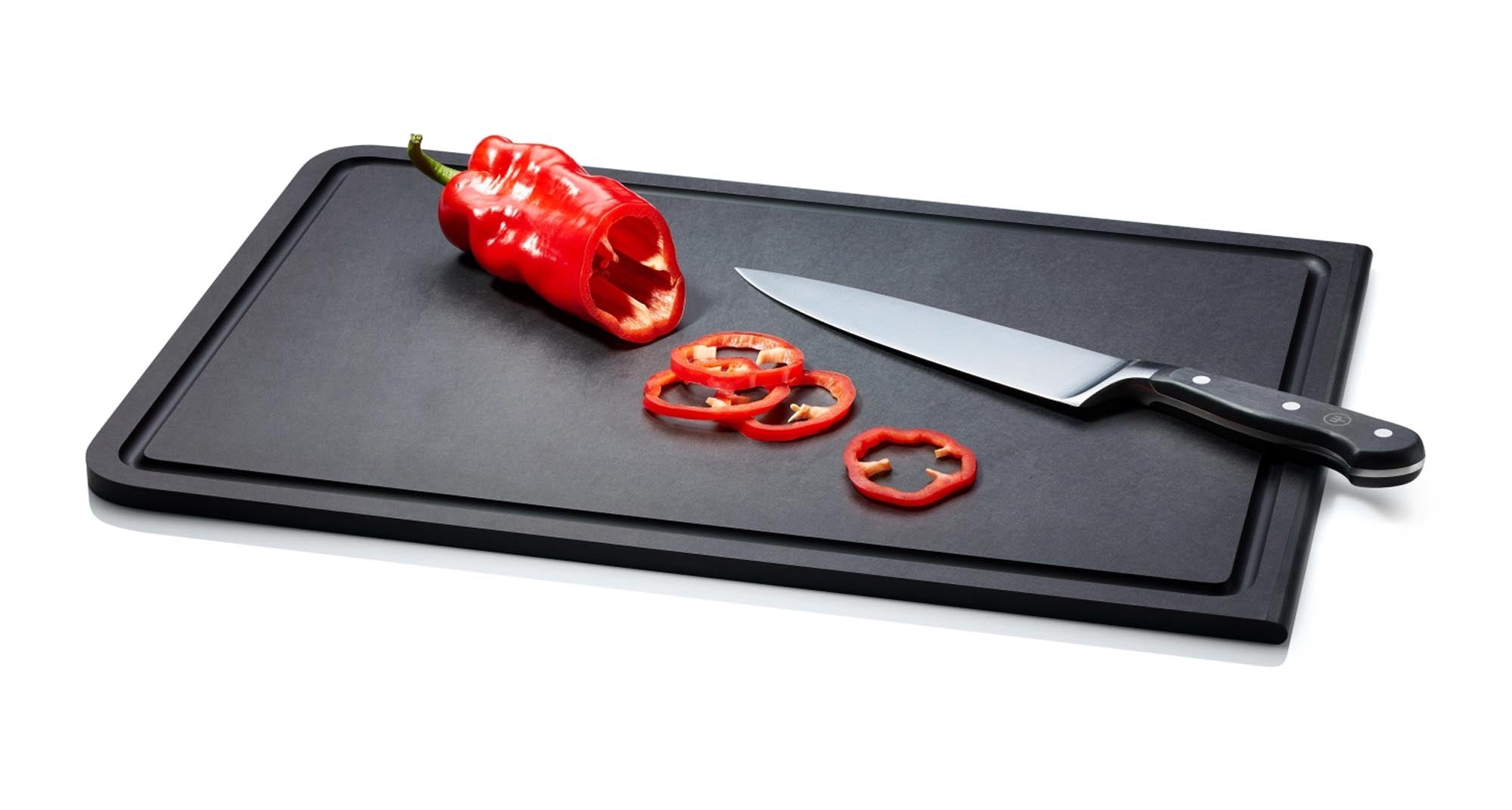 Duracore Tranchierbrett: Perfekt für sauberes Schneiden mit Saftrille.