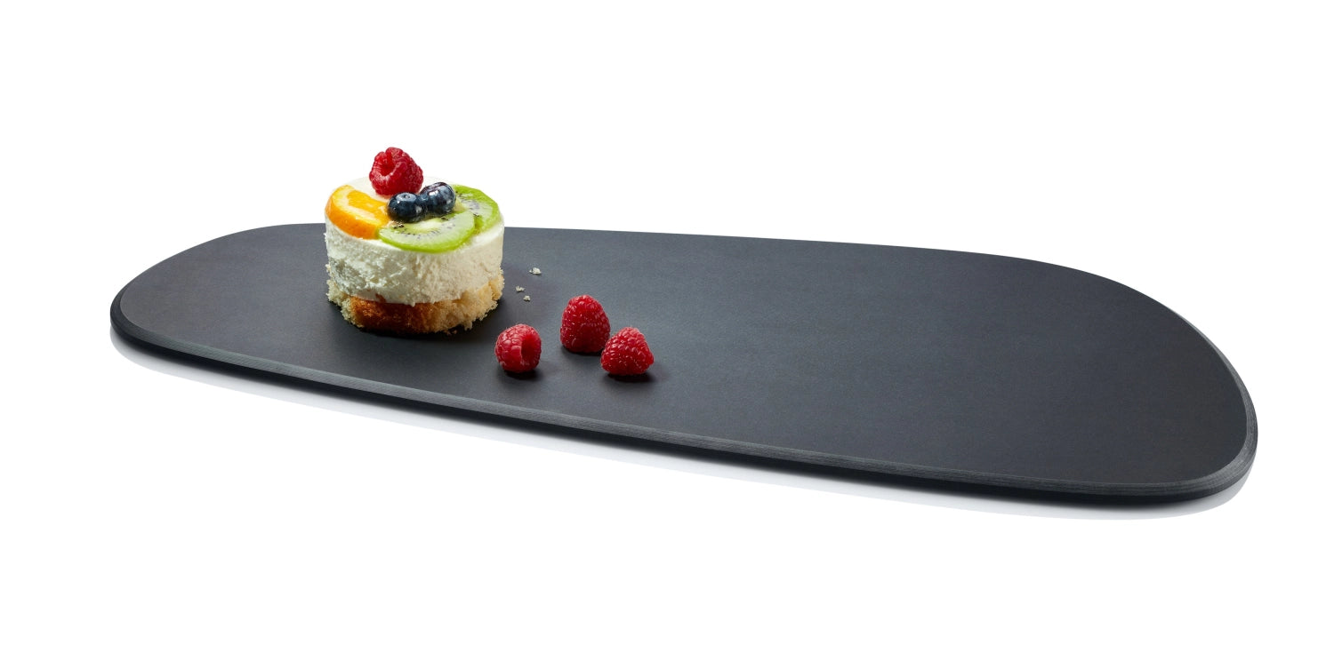 Elegantes Servierbrett Pebble aus langlebigem Duracore, perfekt für stilvolles Servieren und kreative Präsentationen von Speisen.