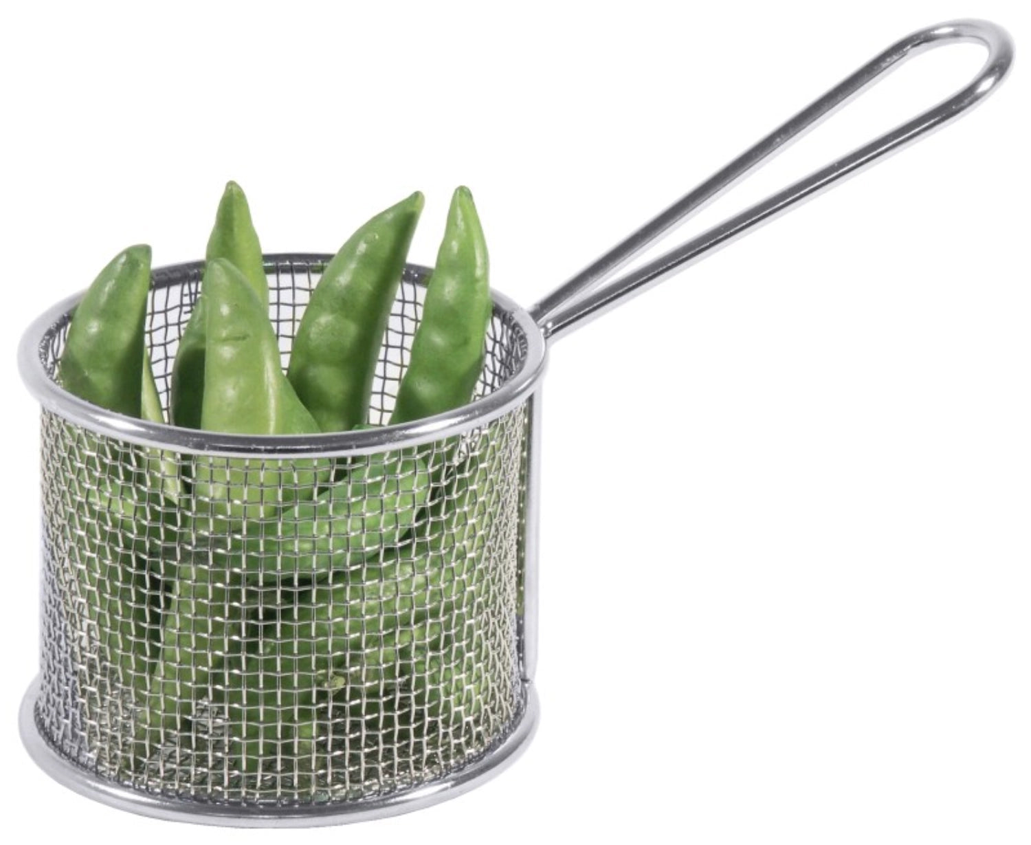 Panier de service et de friture rond 18/10 8,5x7,5 cm