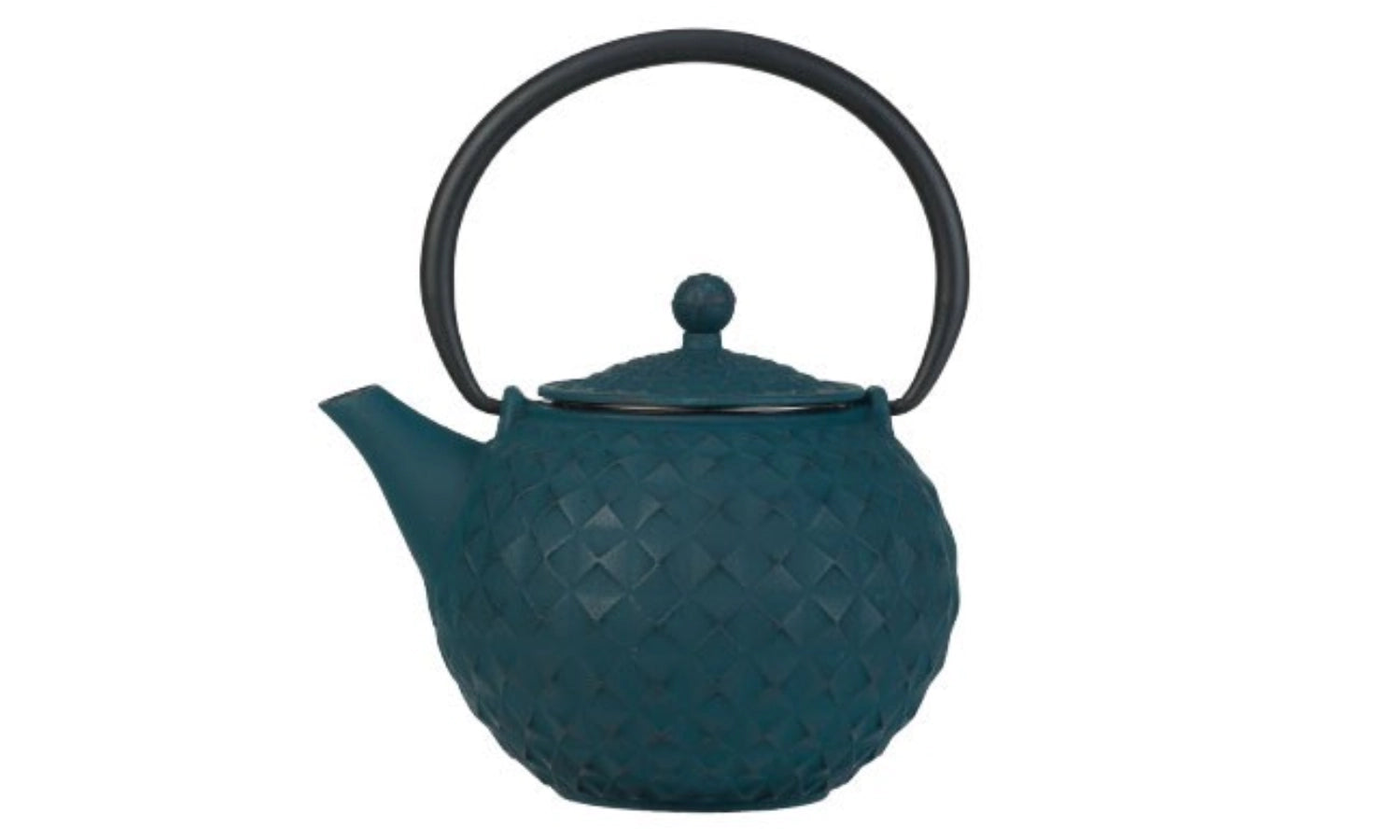 Sakai teapot cast iron with strainer, green, 1 lt