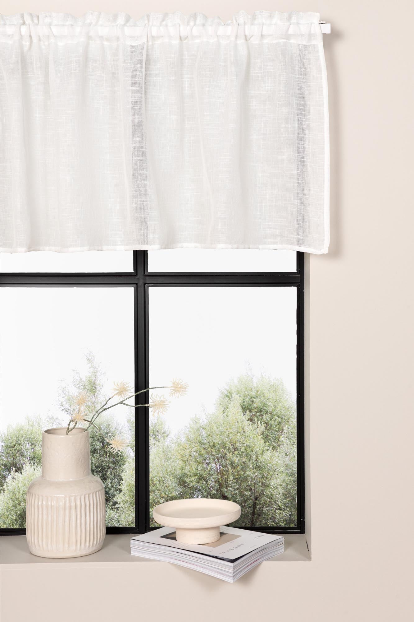 Kaya Pelmet 2er Set: Modernes Design für stilvolle Fenster.