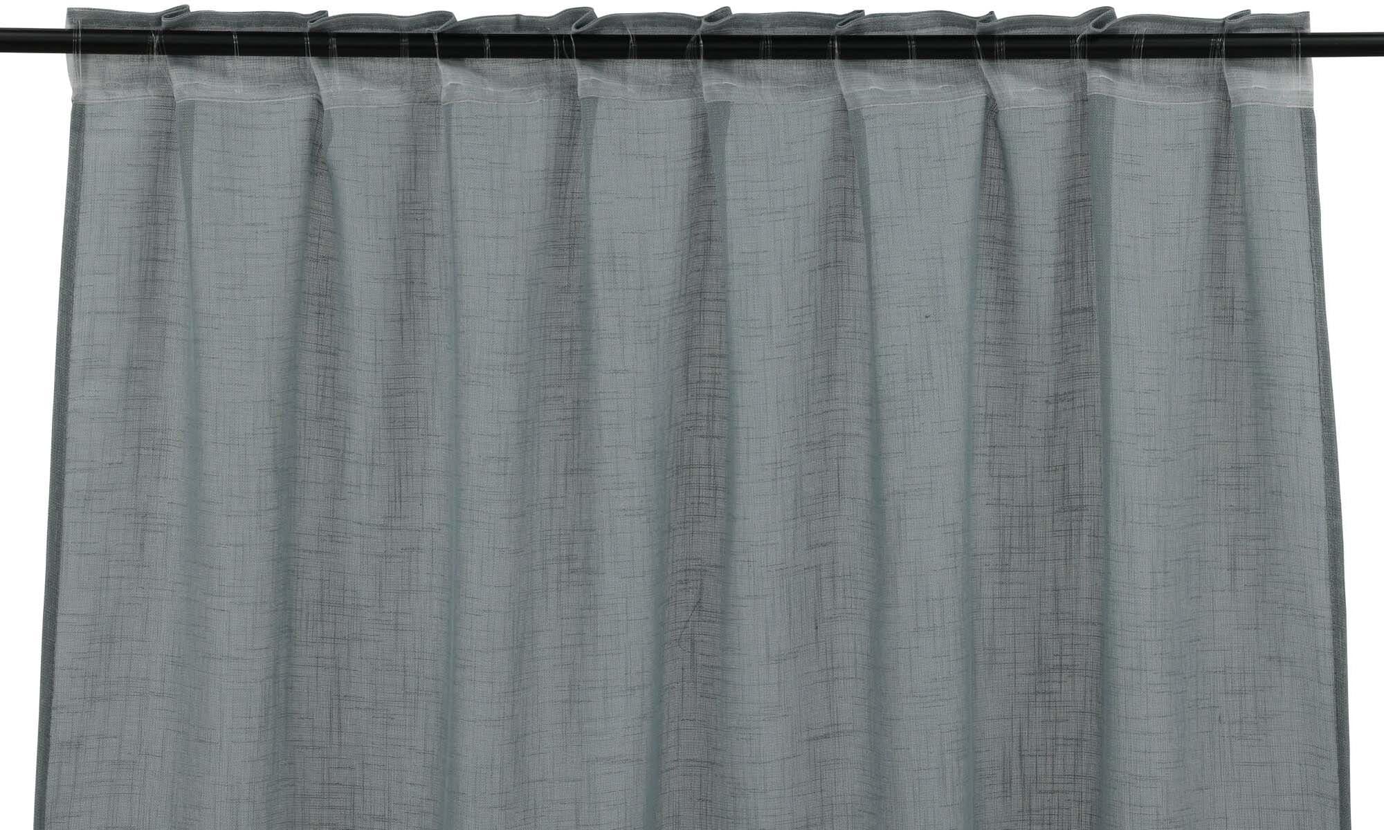 Kaya Vorhang Multi band 2er Pack in Grau präsentiert im Onlineshop von KAQTU Design AG. Vorhang ist von Venture Home