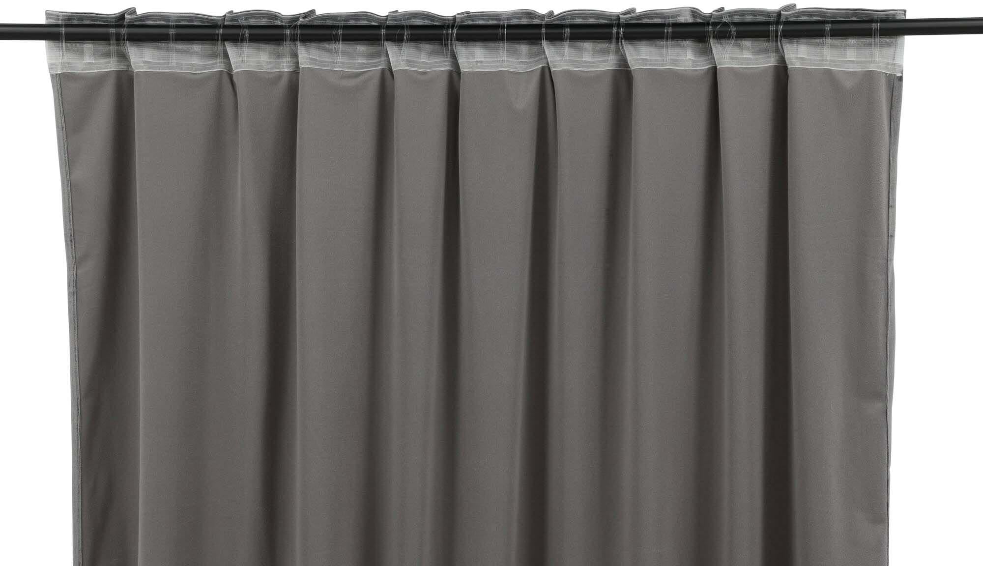 Mary Vorhang 2er Pack in Dunkelgrau präsentiert im Onlineshop von KAQTU Design AG. Vorhang ist von Venture Home