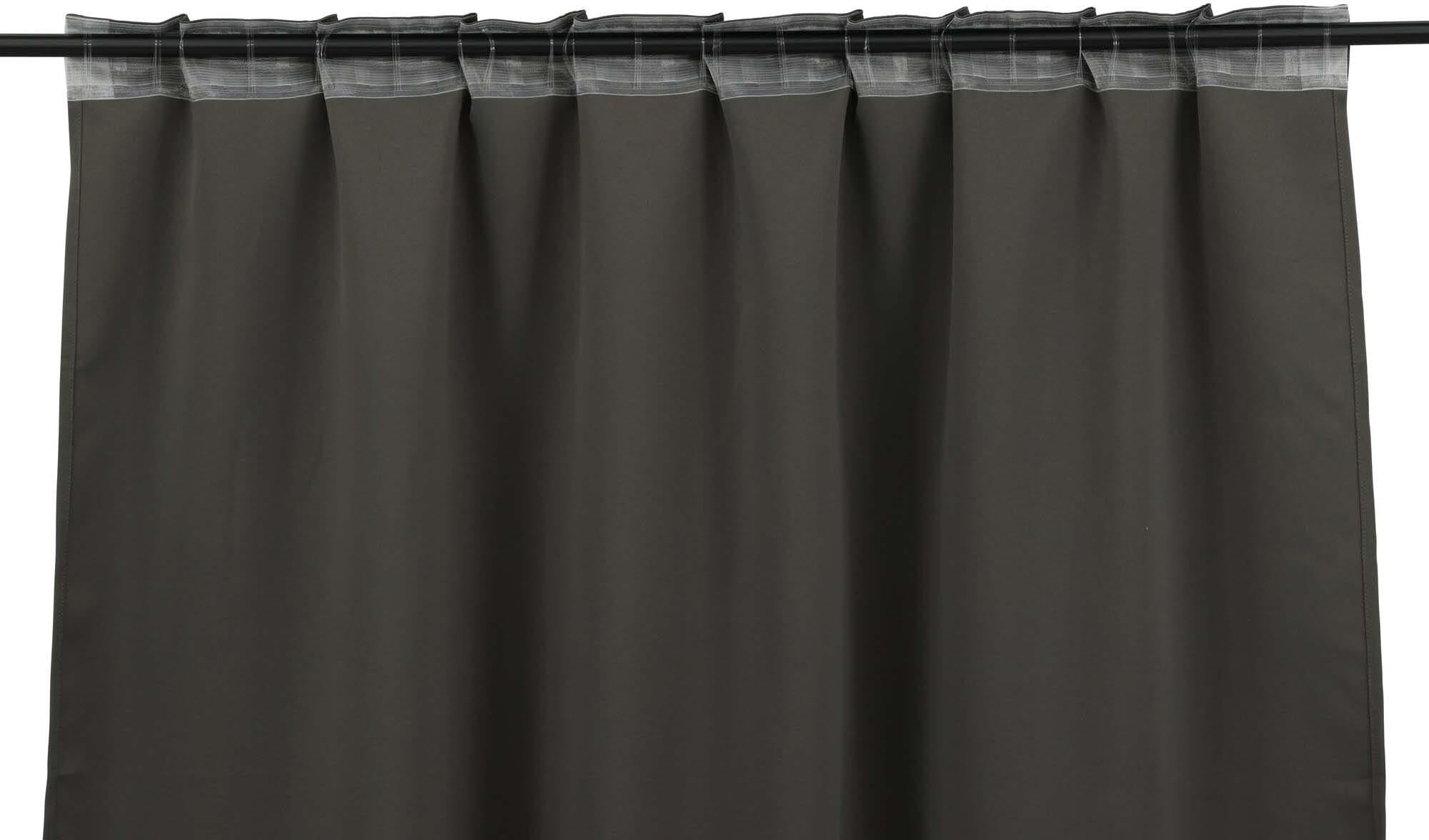 Evelyn Vorhang 2er Pack in Dunkelgrau präsentiert im Onlineshop von KAQTU Design AG. Vorhang ist von Venture Home