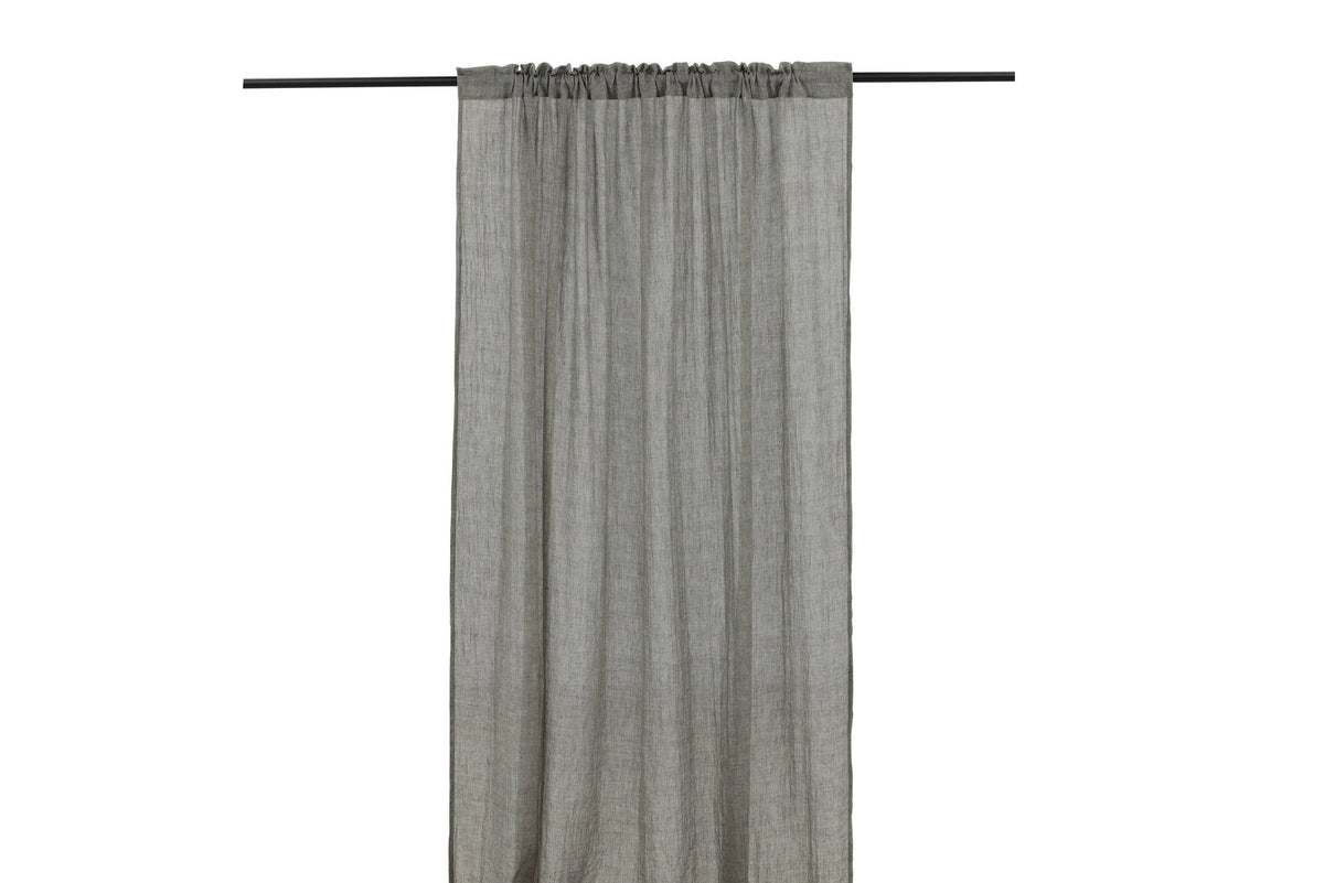 Elena Vorhang 2er Pack in Schwarz präsentiert im Onlineshop von KAQTU Design AG. Vorhang ist von Venture Home