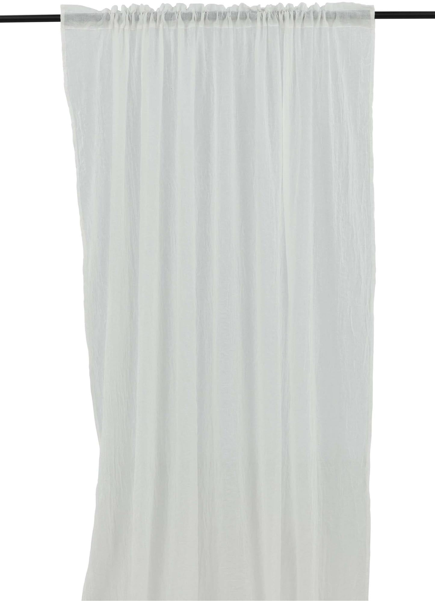 Elena Vorhang 2er Pack: Elegante Baumwoll-Polyester-Mischung für einladende Lichtspiele und harmonische Wohnatmosphäre.