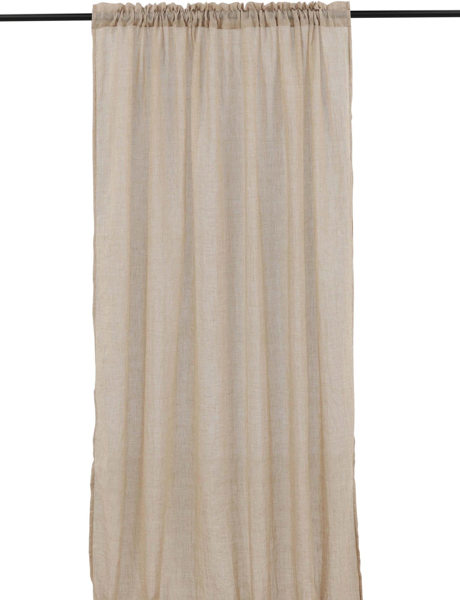 Elena Vorhang 2er Pack: Elegante Baumwoll-Polyester-Mischung für einladende Lichtspiele und harmonische Wohnatmosphäre.