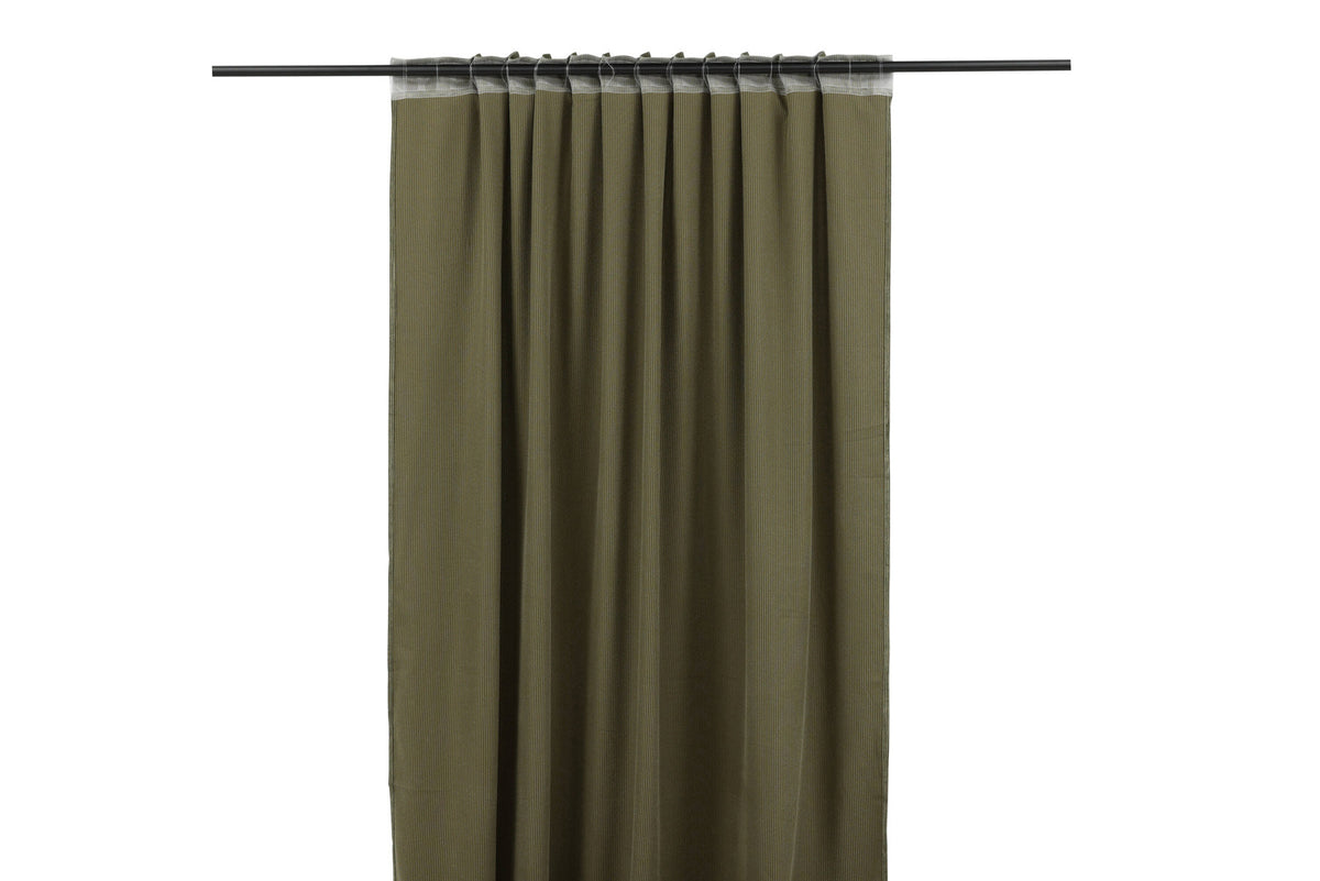 Elma Vorhang 2er Pack in Moosgrün präsentiert im Onlineshop von KAQTU Design AG. Vorhang ist von Venture Home