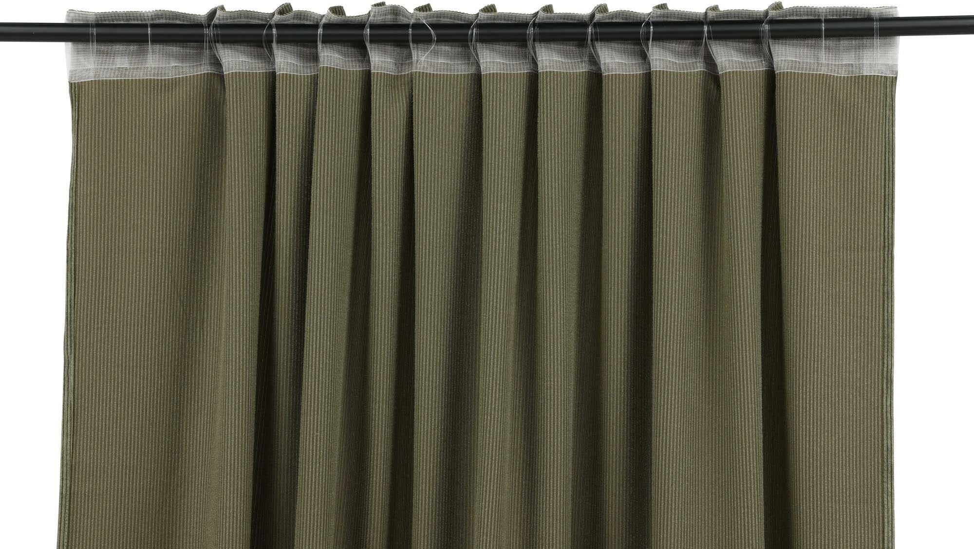 Elma Vorhang 2er Pack in Moosgrün präsentiert im Onlineshop von KAQTU Design AG. Vorhang ist von Venture Home