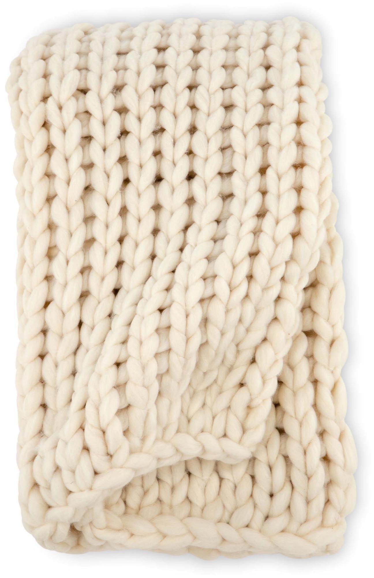 Kate Throw in Cremefarben präsentiert im Onlineshop von KAQTU Design AG. Wolldecke ist von Venture Home