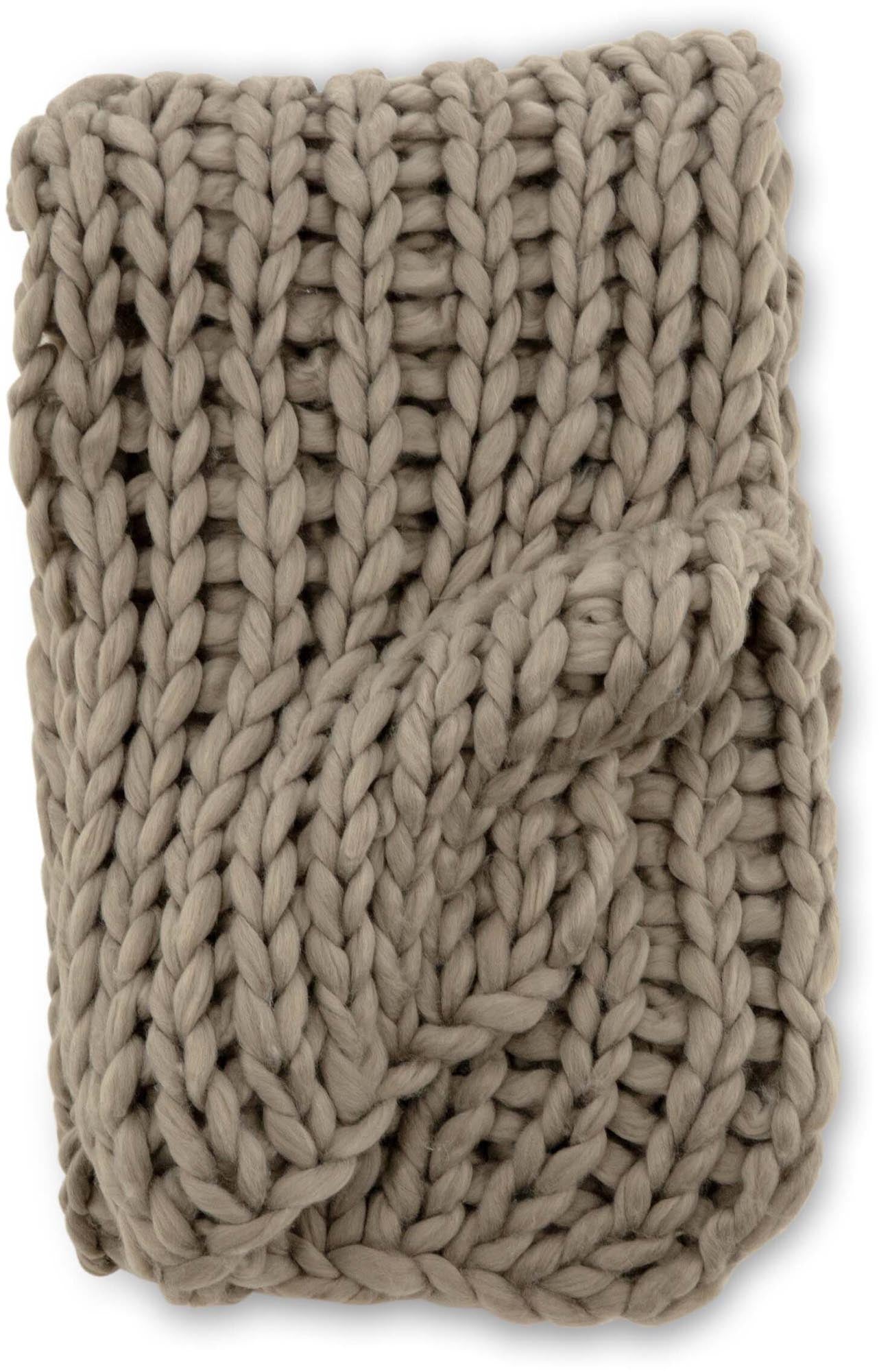 Elegante Kate Throw von Venture Home in stilvollem Beige-Ton.