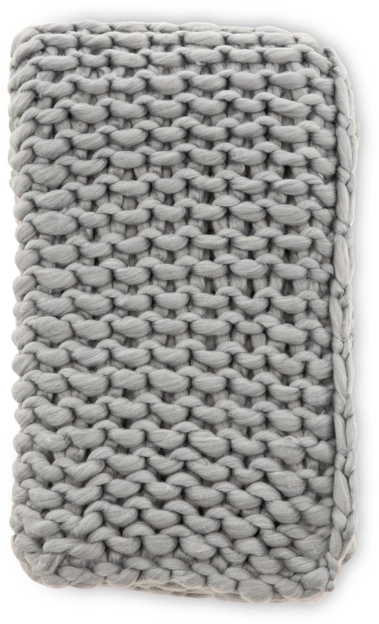 Kate Throw in Hellgrau präsentiert im Onlineshop von KAQTU Design AG. Wolldecke ist von Venture Home