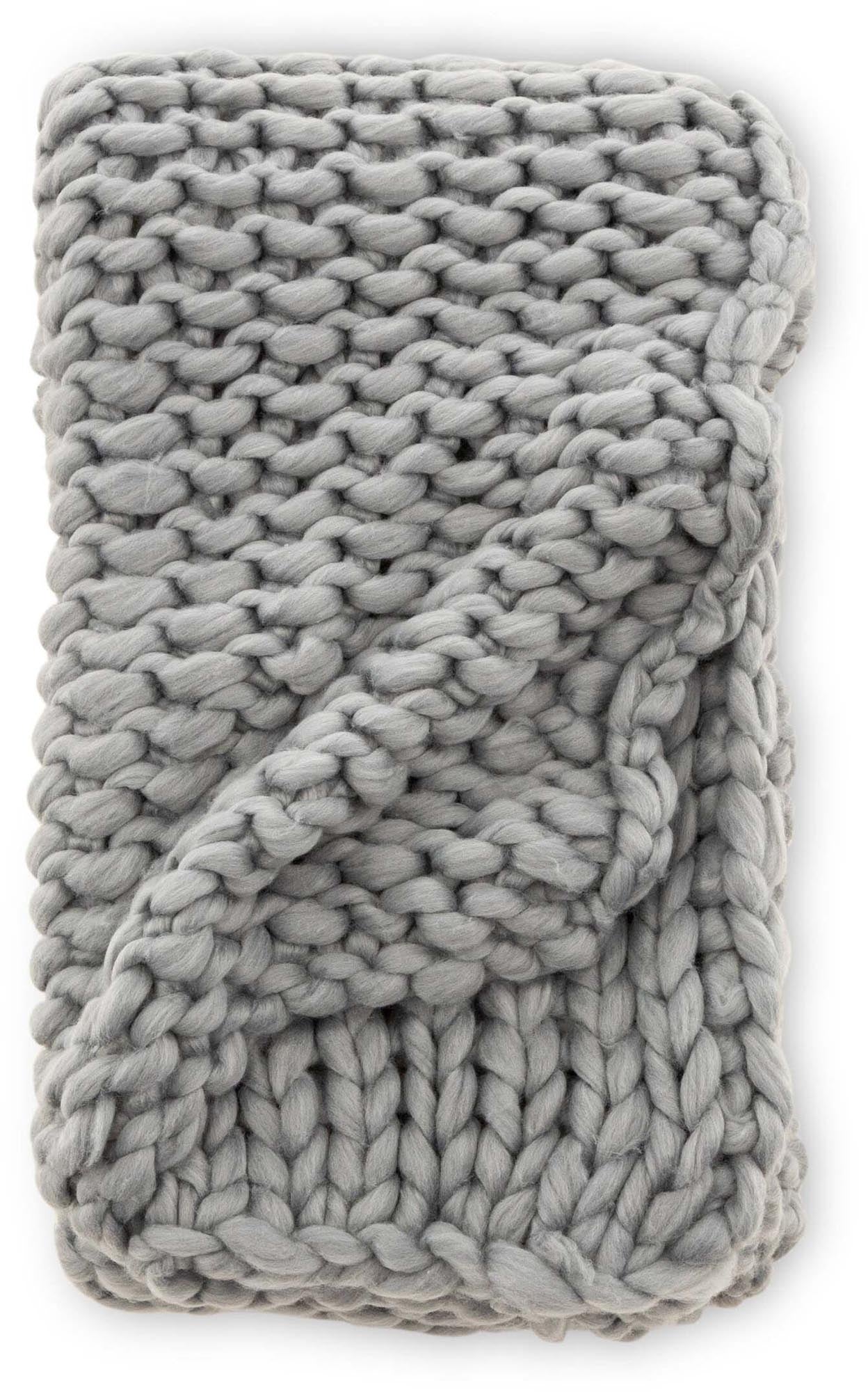 Kate Throw in Hellgrau präsentiert im Onlineshop von KAQTU Design AG. Wolldecke ist von Venture Home