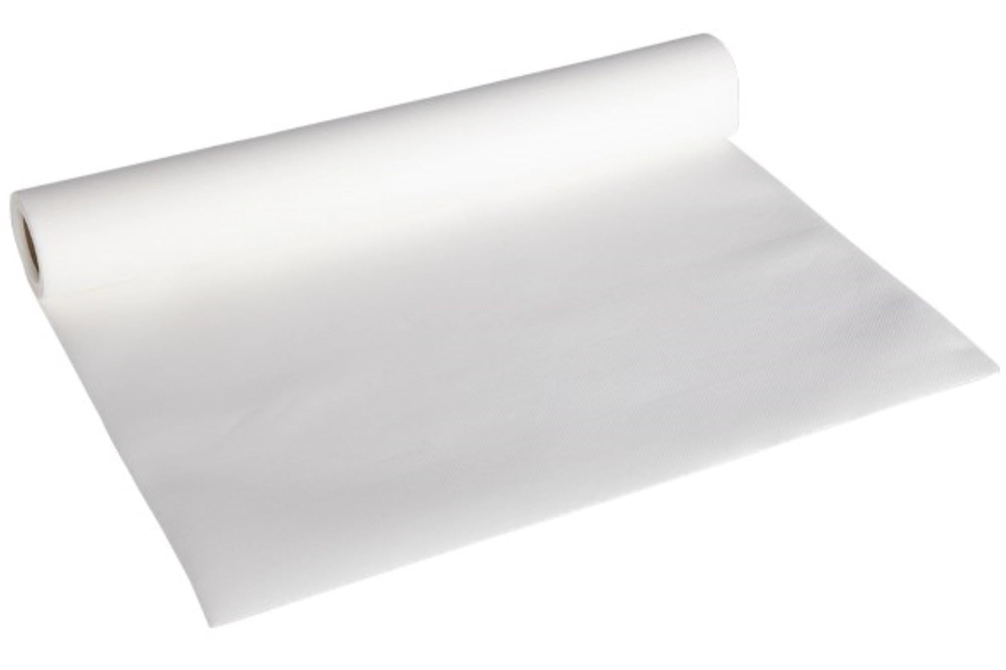Eleganter weisser Tischläufer aus Papier (0,4x4,8m) von Cosy & Trendy, ideal für festliche Anlässe und einfache Reinigung.