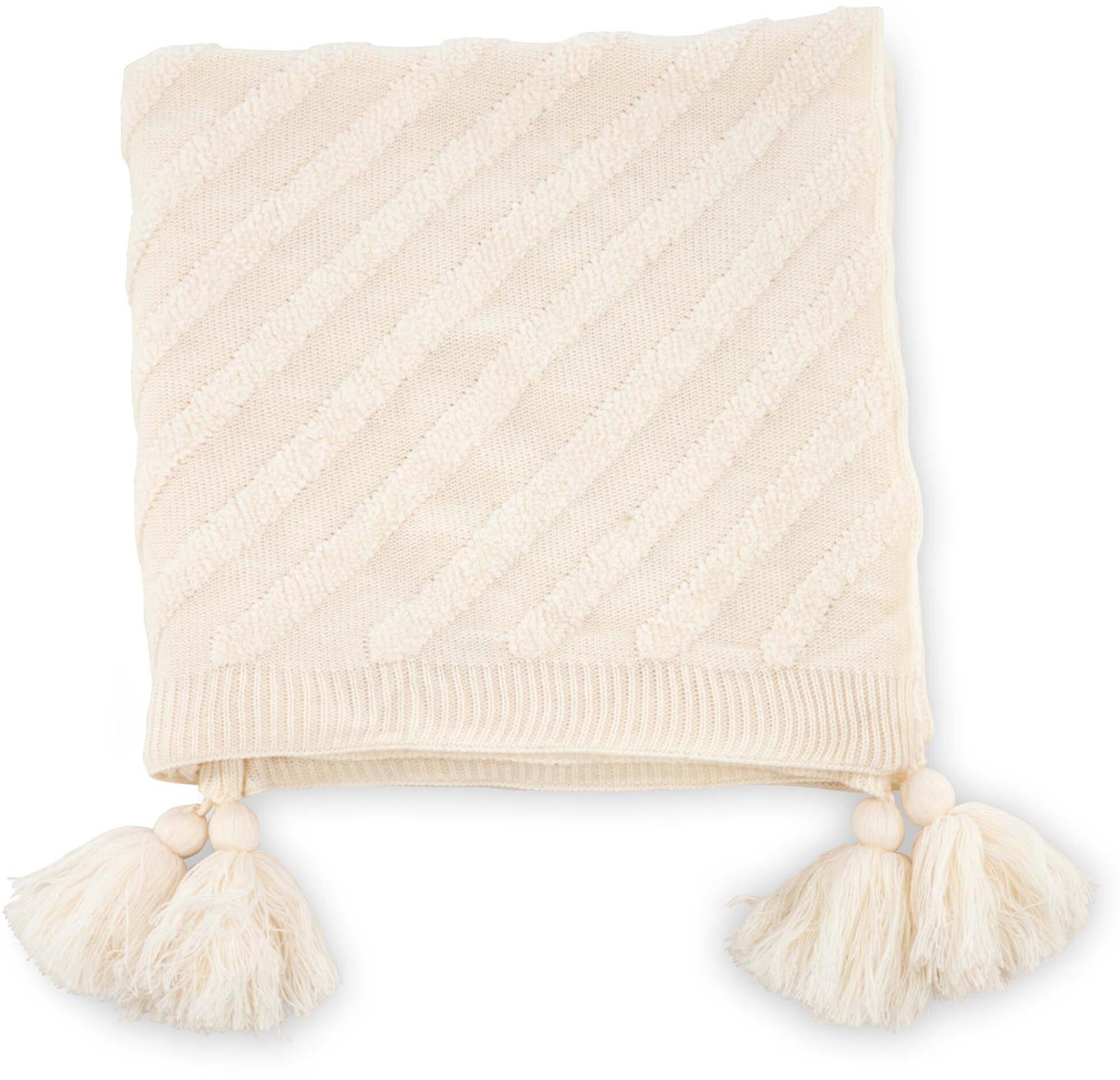 Katlyn Throw in Cremefarben präsentiert im Onlineshop von KAQTU Design AG. Wolldecke ist von Venture Home