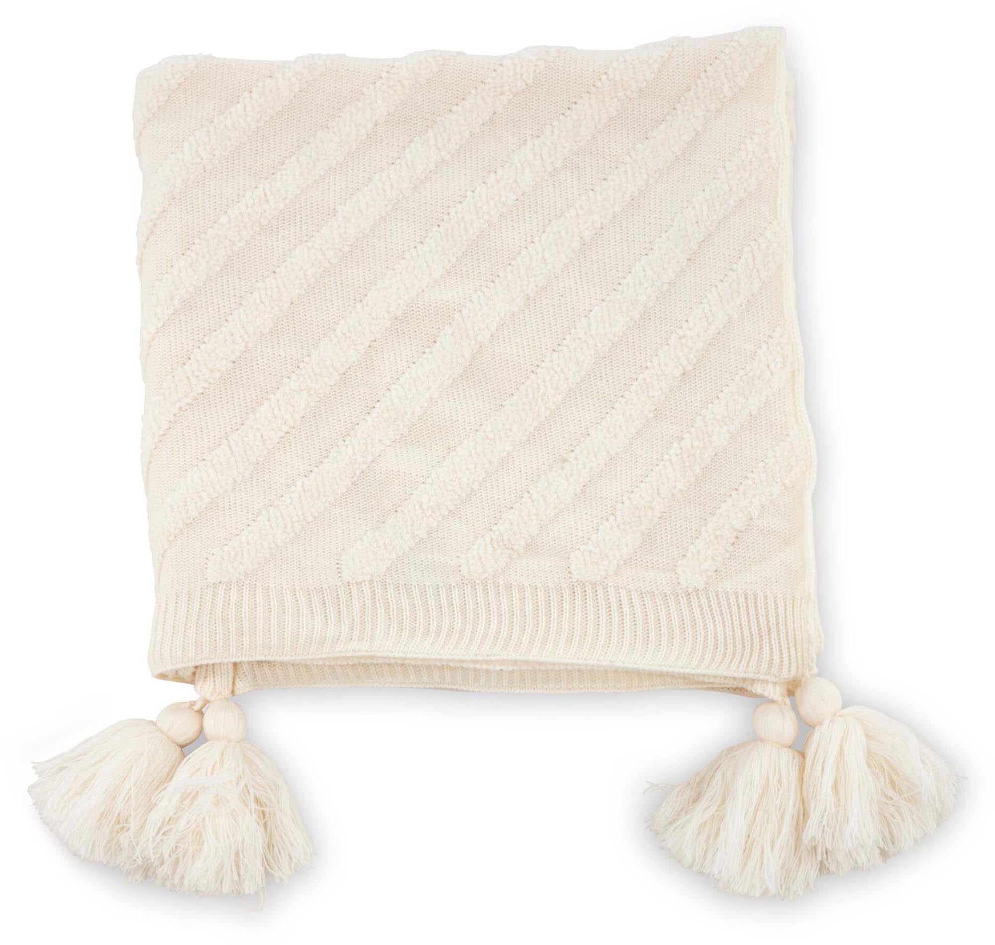 Katlyn Throw in Cremefarben präsentiert im Onlineshop von KAQTU Design AG. Wolldecke ist von Venture Home