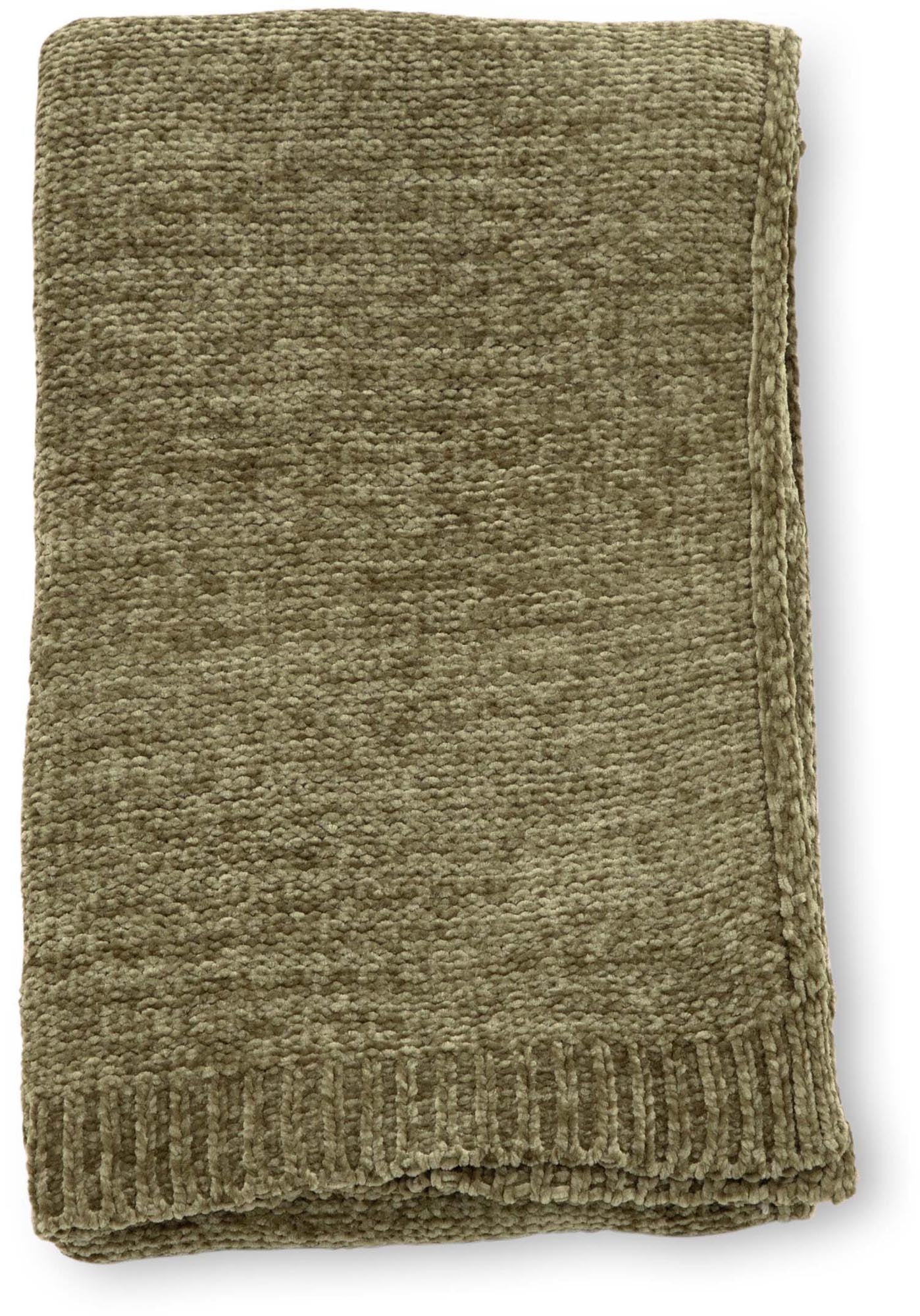 Ally Throw in Moosgrün präsentiert im Onlineshop von KAQTU Design AG. Wolldecke ist von Venture Home