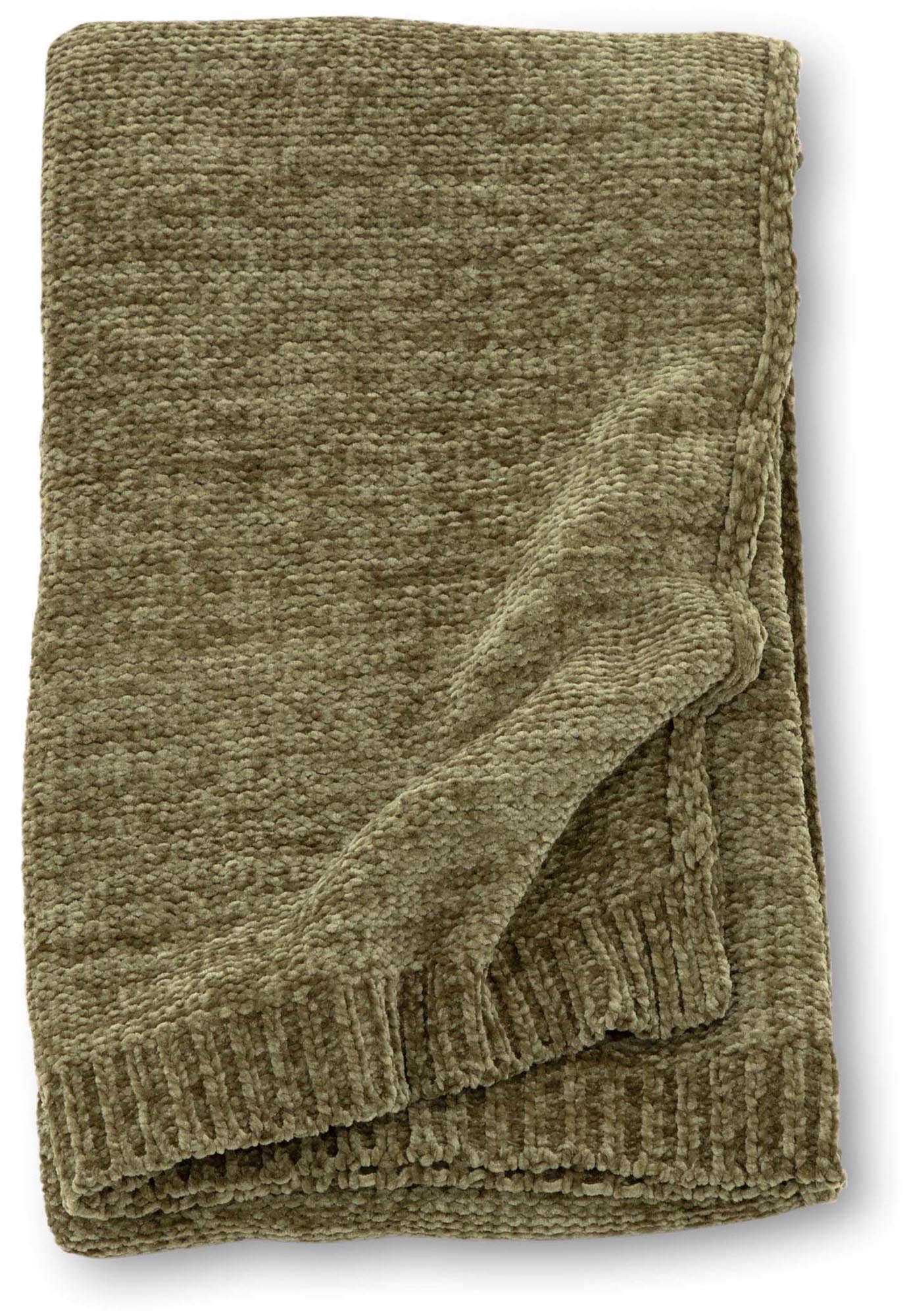 Ally Throw in Moosgrün präsentiert im Onlineshop von KAQTU Design AG. Wolldecke ist von Venture Home
