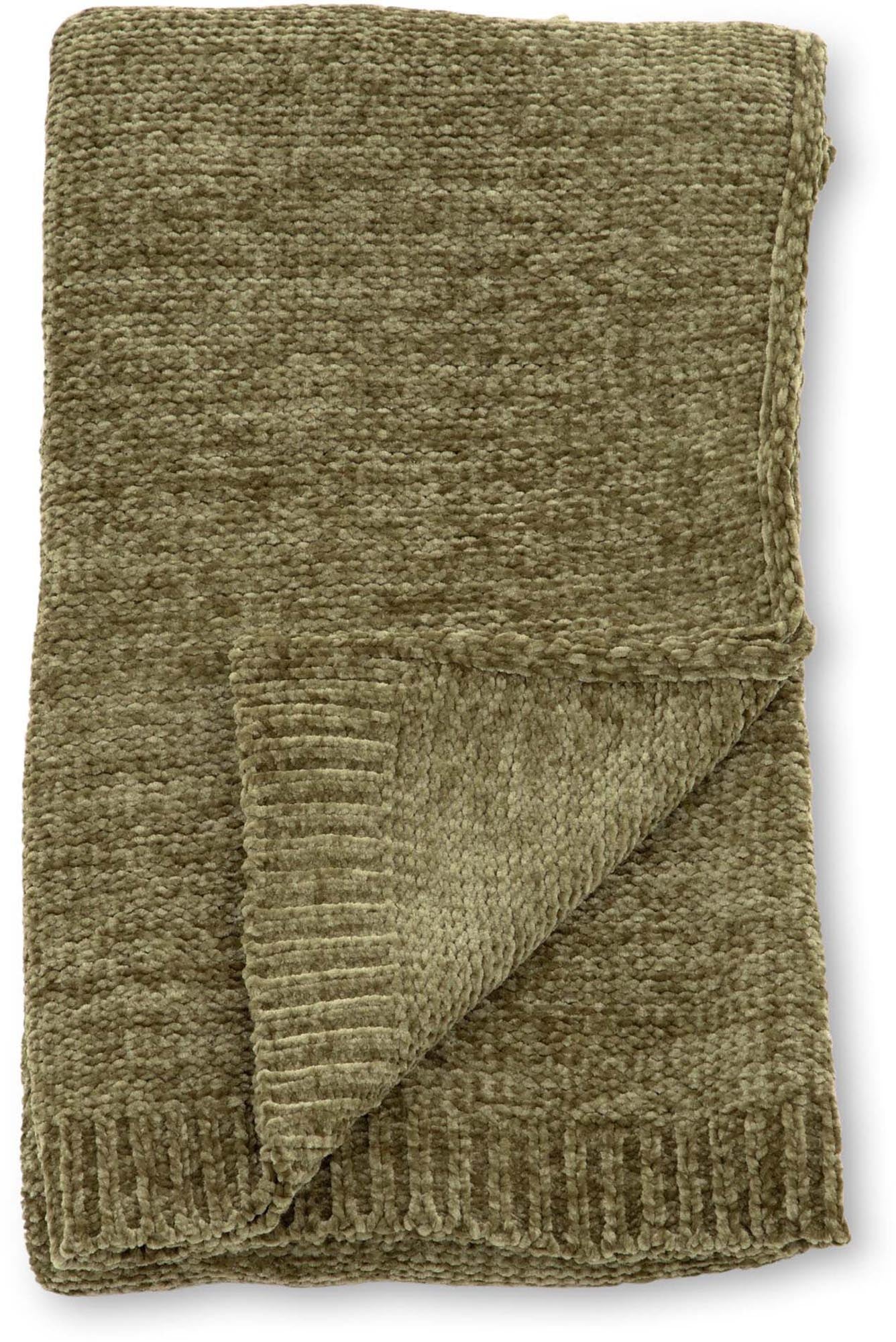 Ally Throw in Moosgrün präsentiert im Onlineshop von KAQTU Design AG. Wolldecke ist von Venture Home
