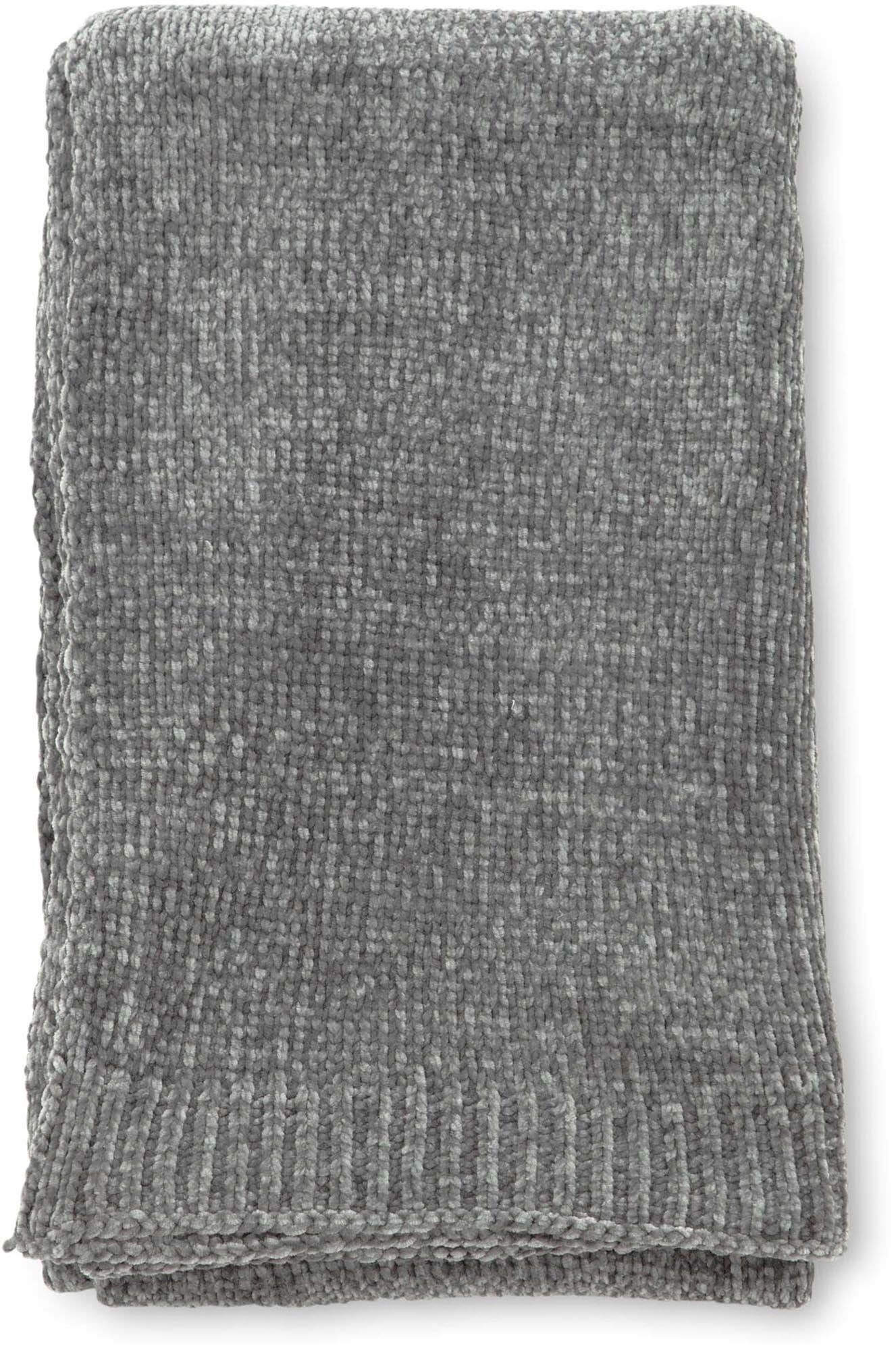 Ally Throw in Dunkelgrau präsentiert im Onlineshop von KAQTU Design AG. Wolldecke ist von Venture Home