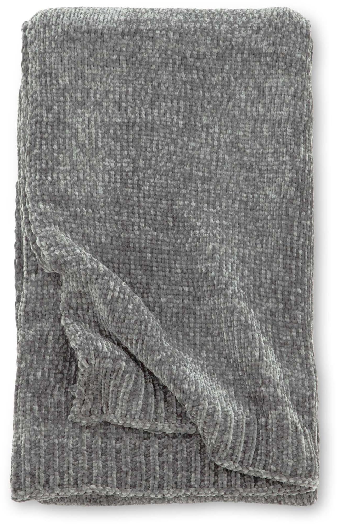 Ally Throw in Dunkelgrau präsentiert im Onlineshop von KAQTU Design AG. Wolldecke ist von Venture Home