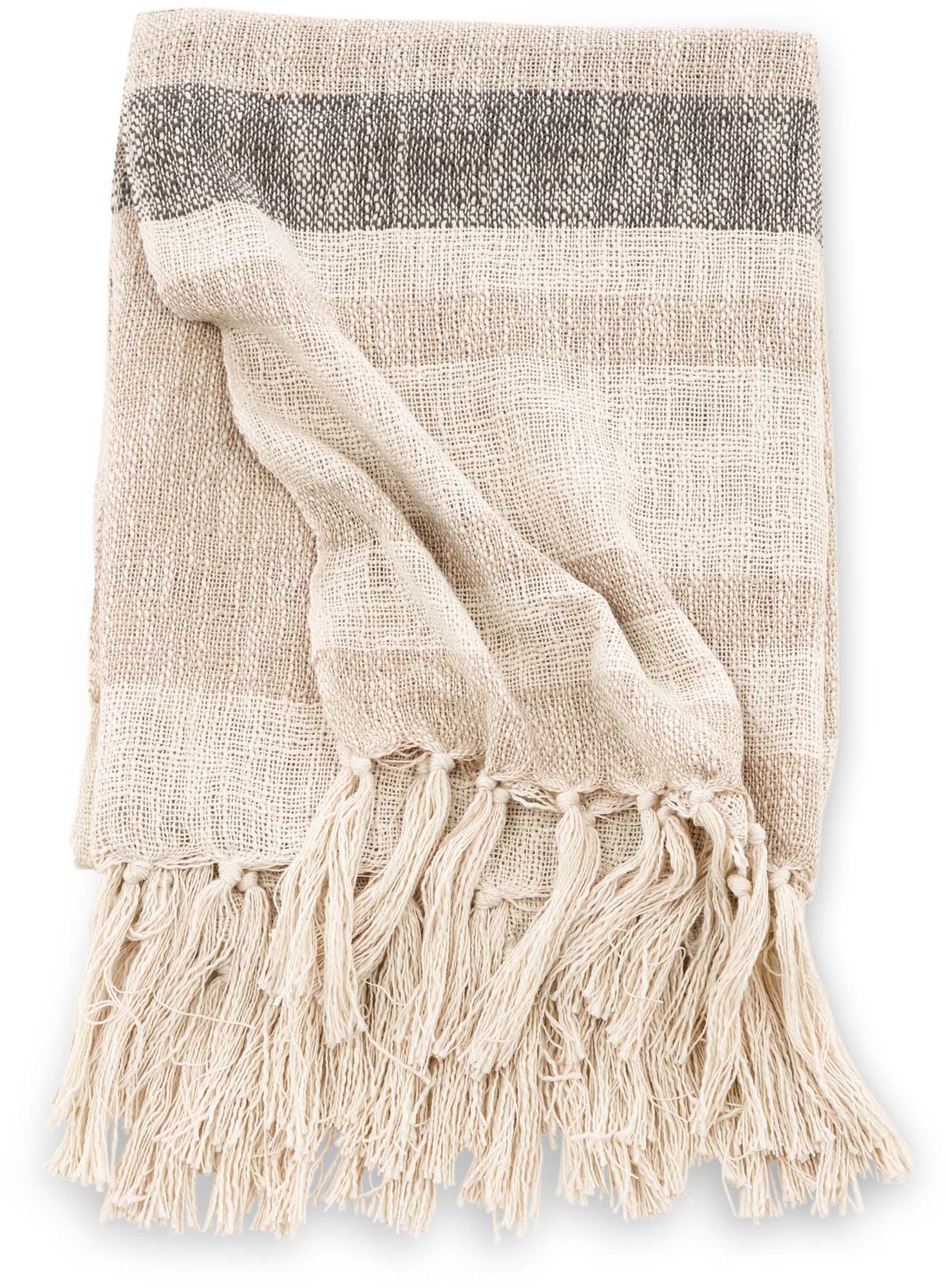 Sandy Throw: Weiche Decke für moderne und gemütliche Wohnambiente.