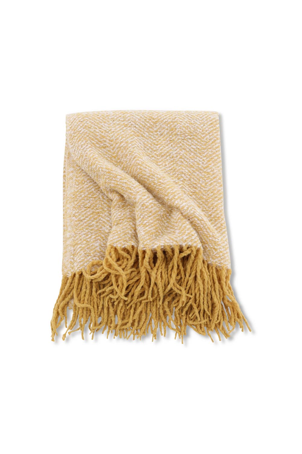 Toby Throw in Gelb präsentiert im Onlineshop von KAQTU Design AG. Wolldecke ist von Venture Home