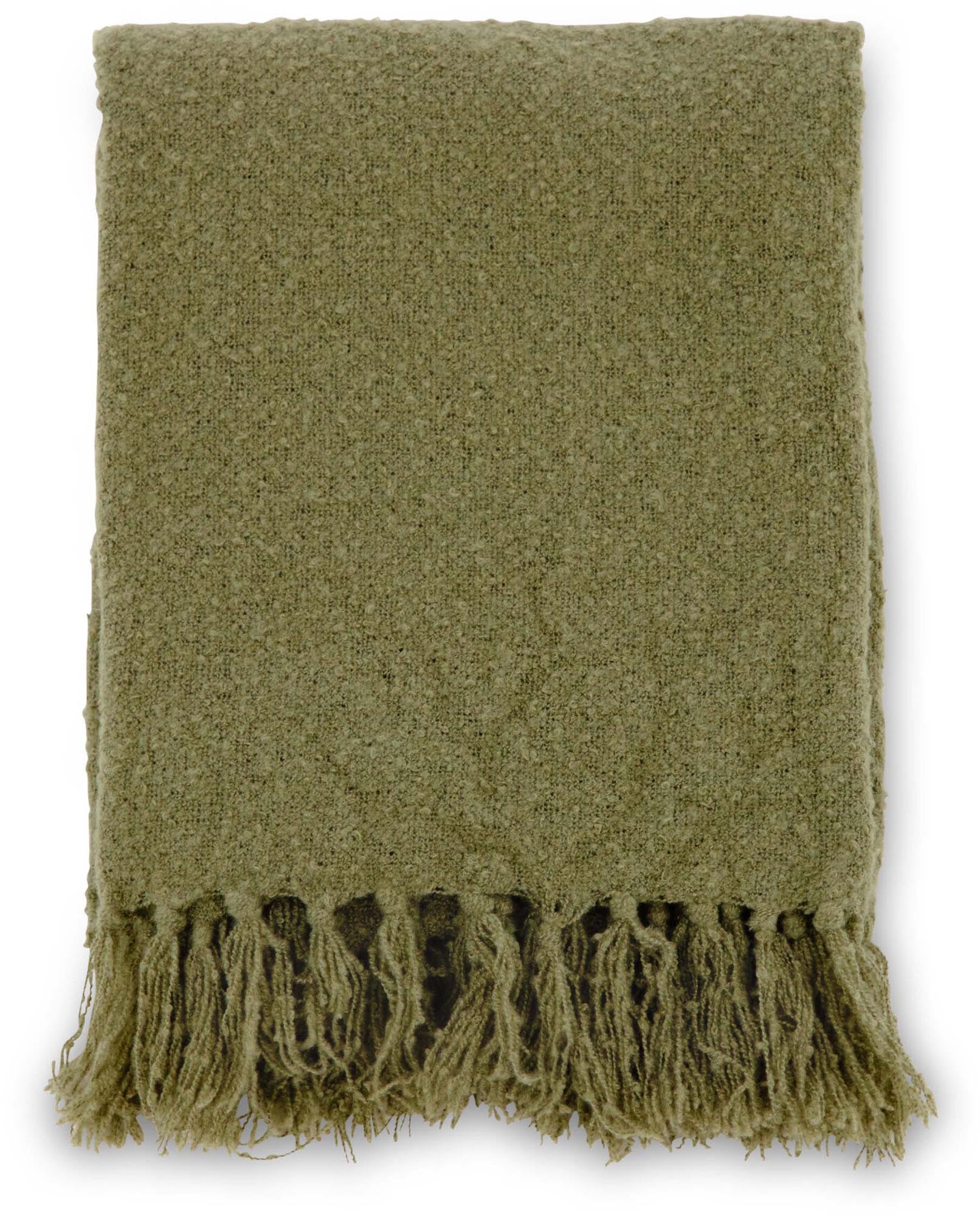 Stanly Throw in Grün präsentiert im Onlineshop von KAQTU Design AG. Wolldecke ist von Venture Home