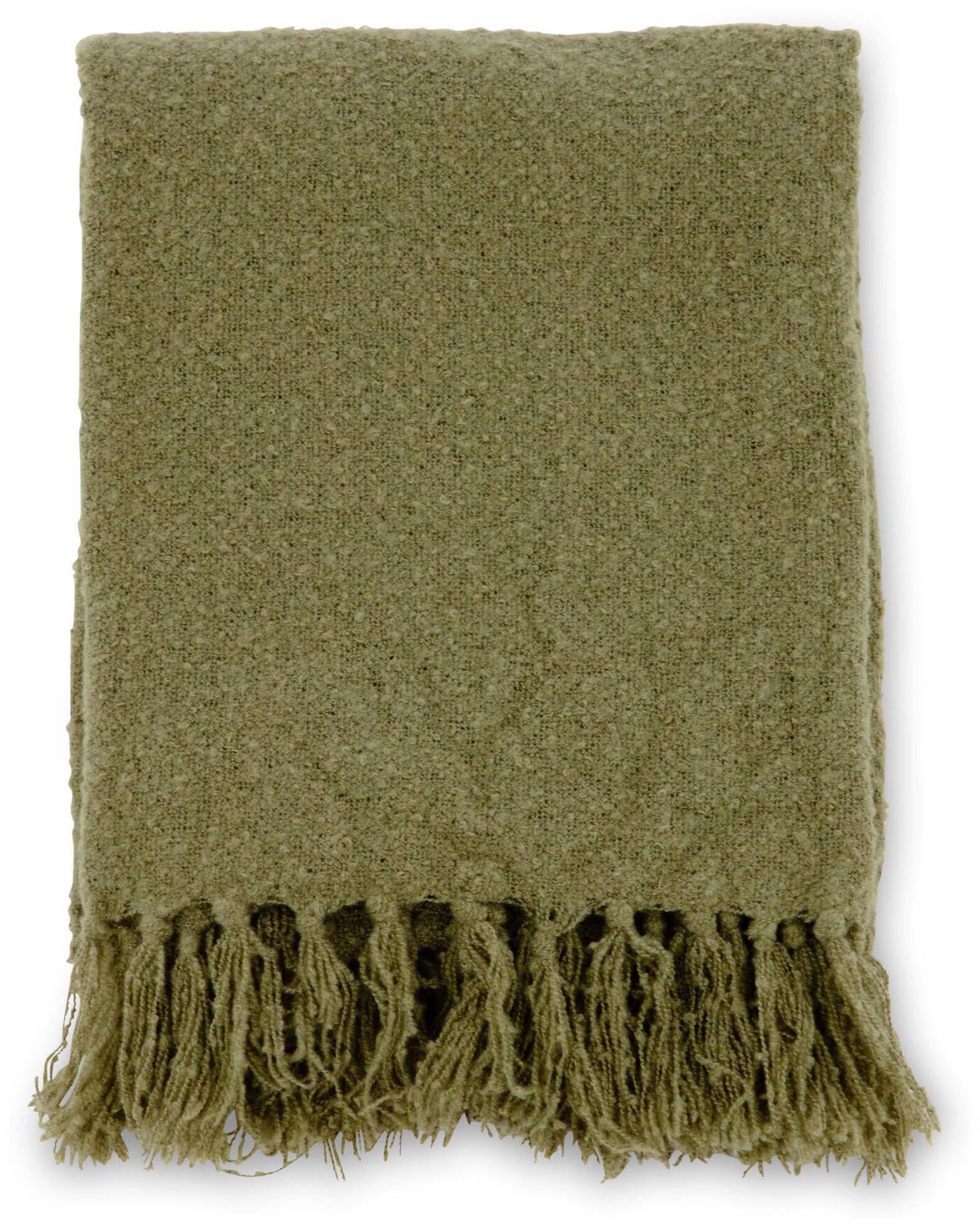 Stanly Throw in Grün präsentiert im Onlineshop von KAQTU Design AG. Wolldecke ist von Venture Home