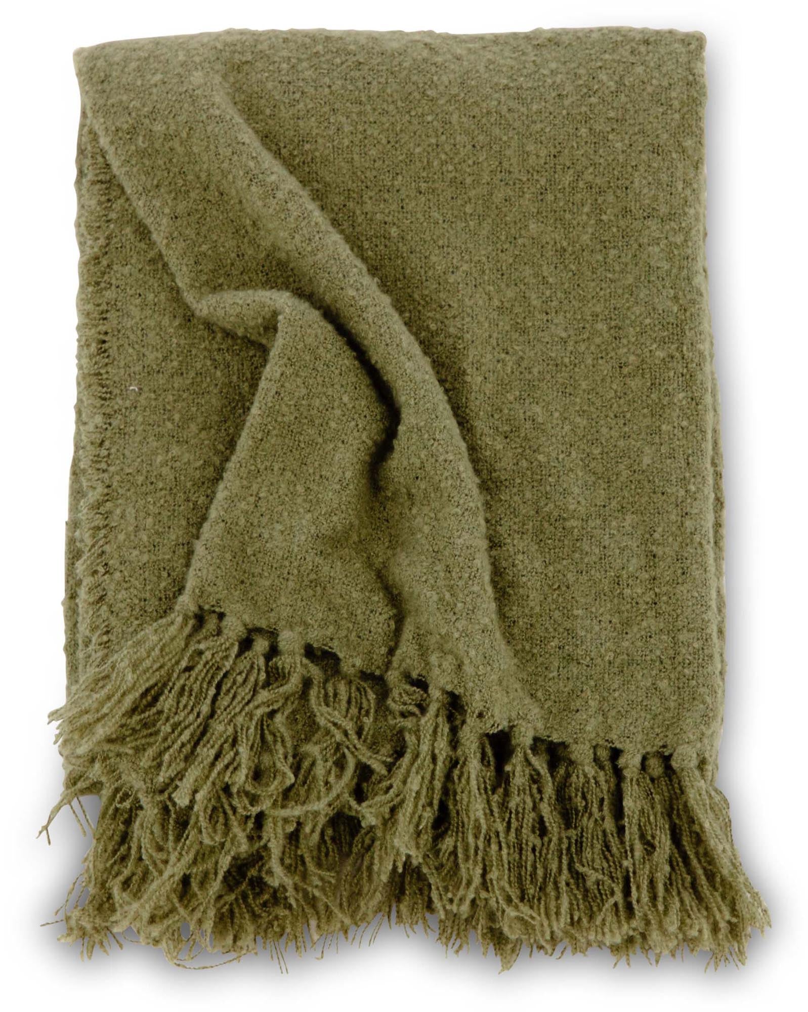 Stanly Throw in Grün präsentiert im Onlineshop von KAQTU Design AG. Wolldecke ist von Venture Home